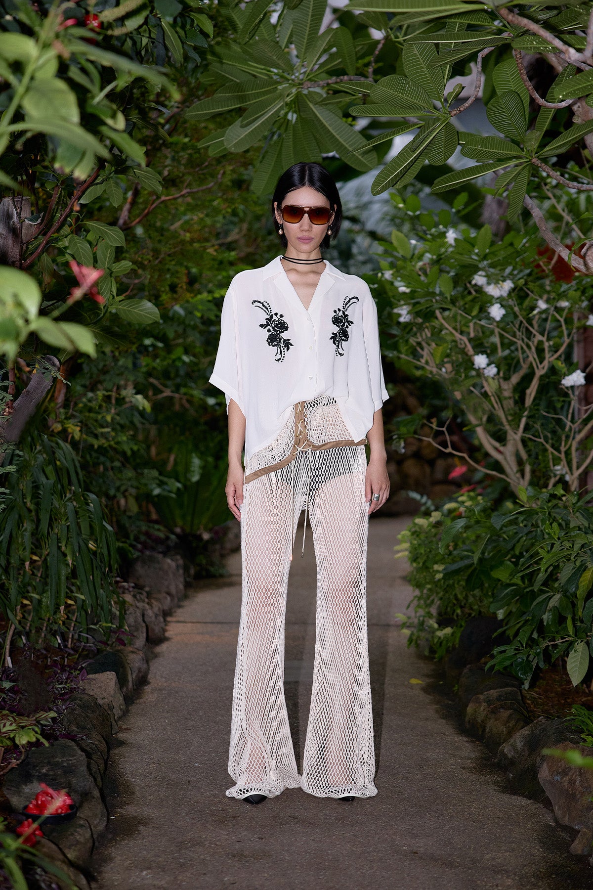 受注 Oriental Poppy/blouse【F017-08004】