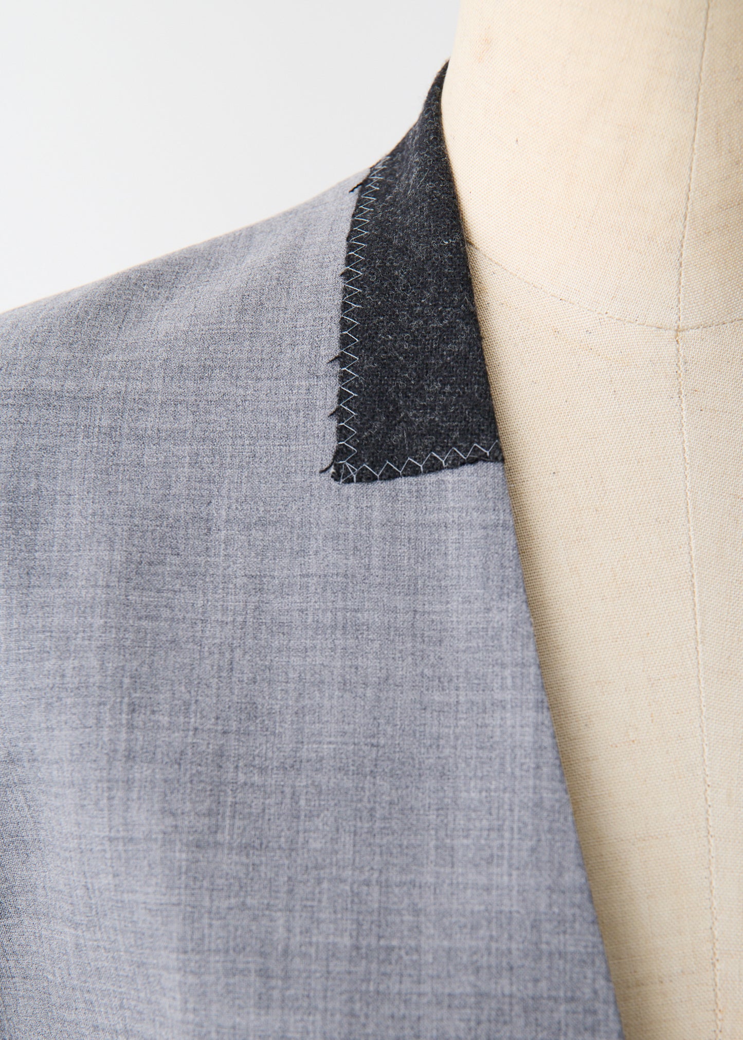 受注 2/80 Wool/jacket H-gray【F015-04005】