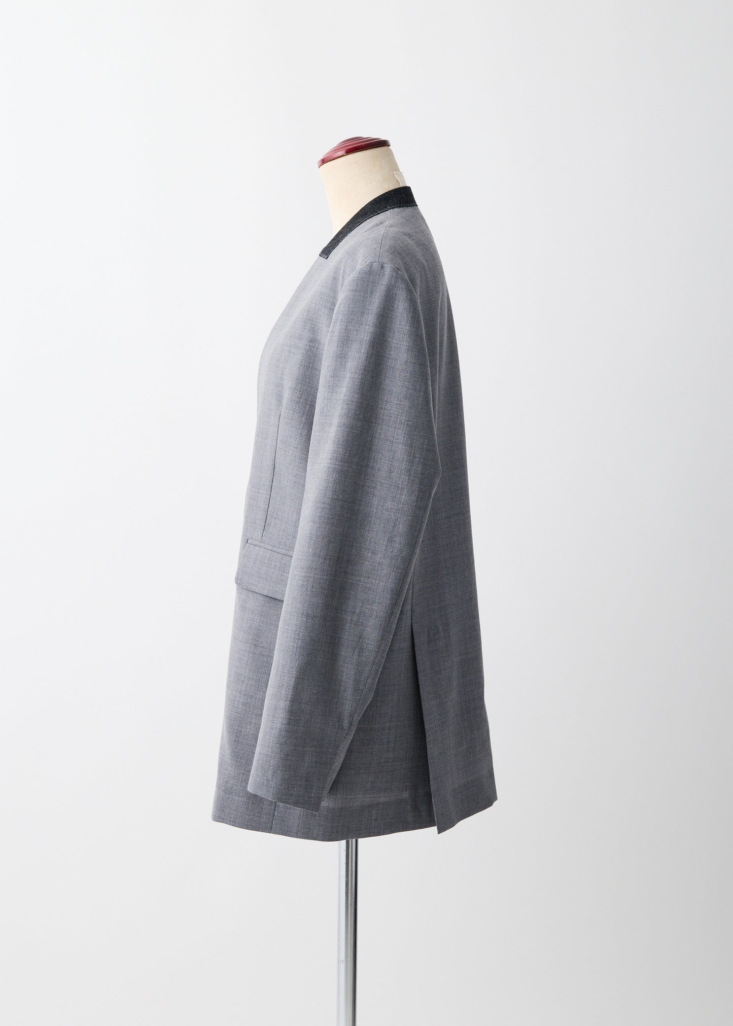受注 2/80 Wool/jacket H-gray【F015-04005】