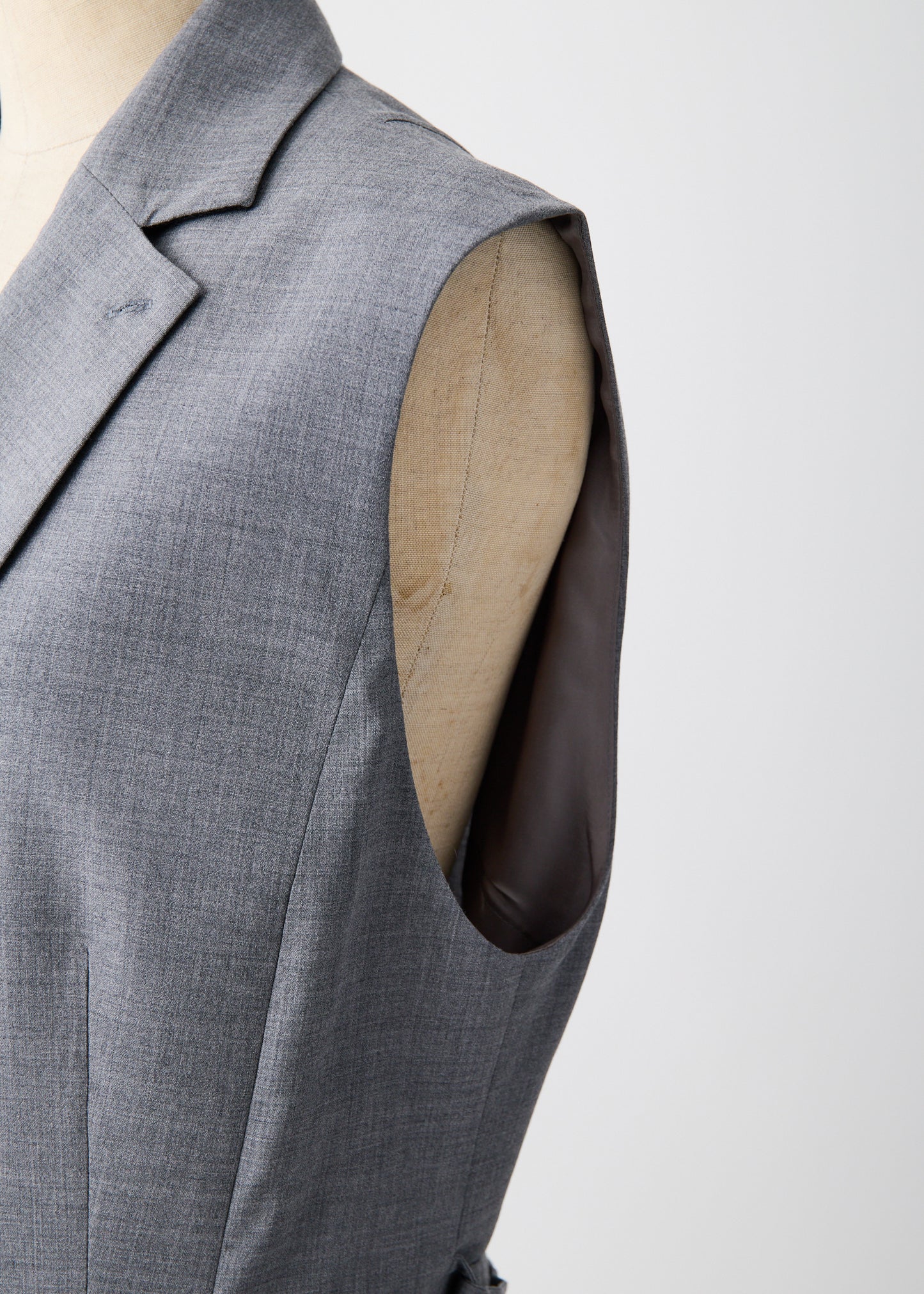 受注 2/80 Wool/vest H-gray【F015-03004】