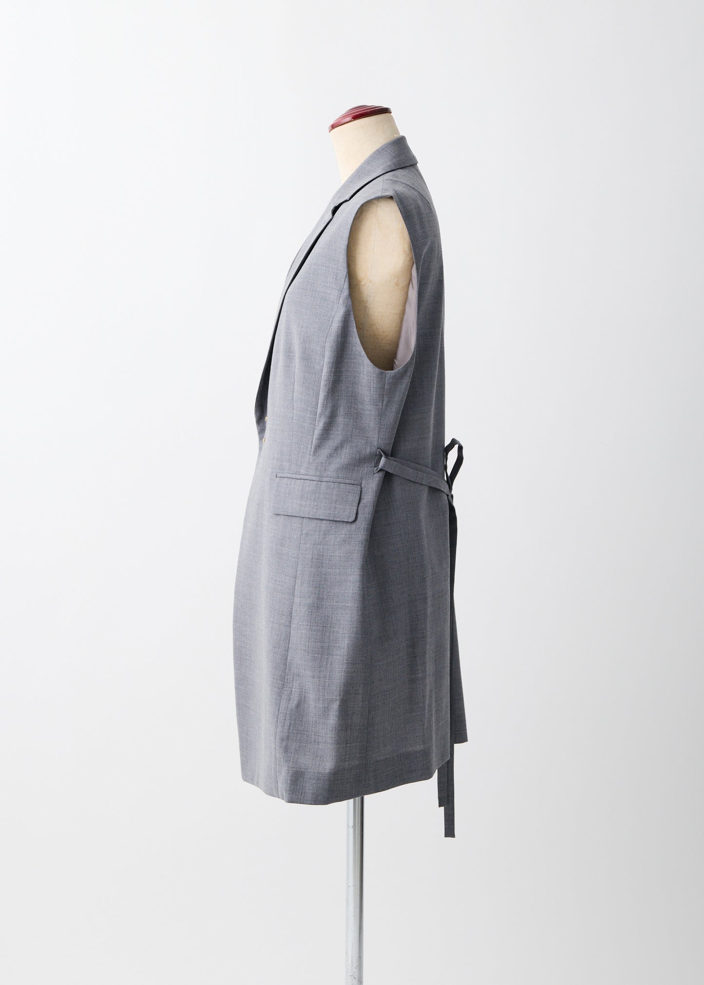 受注 2/80 Wool/vest H-gray【F015-03004】