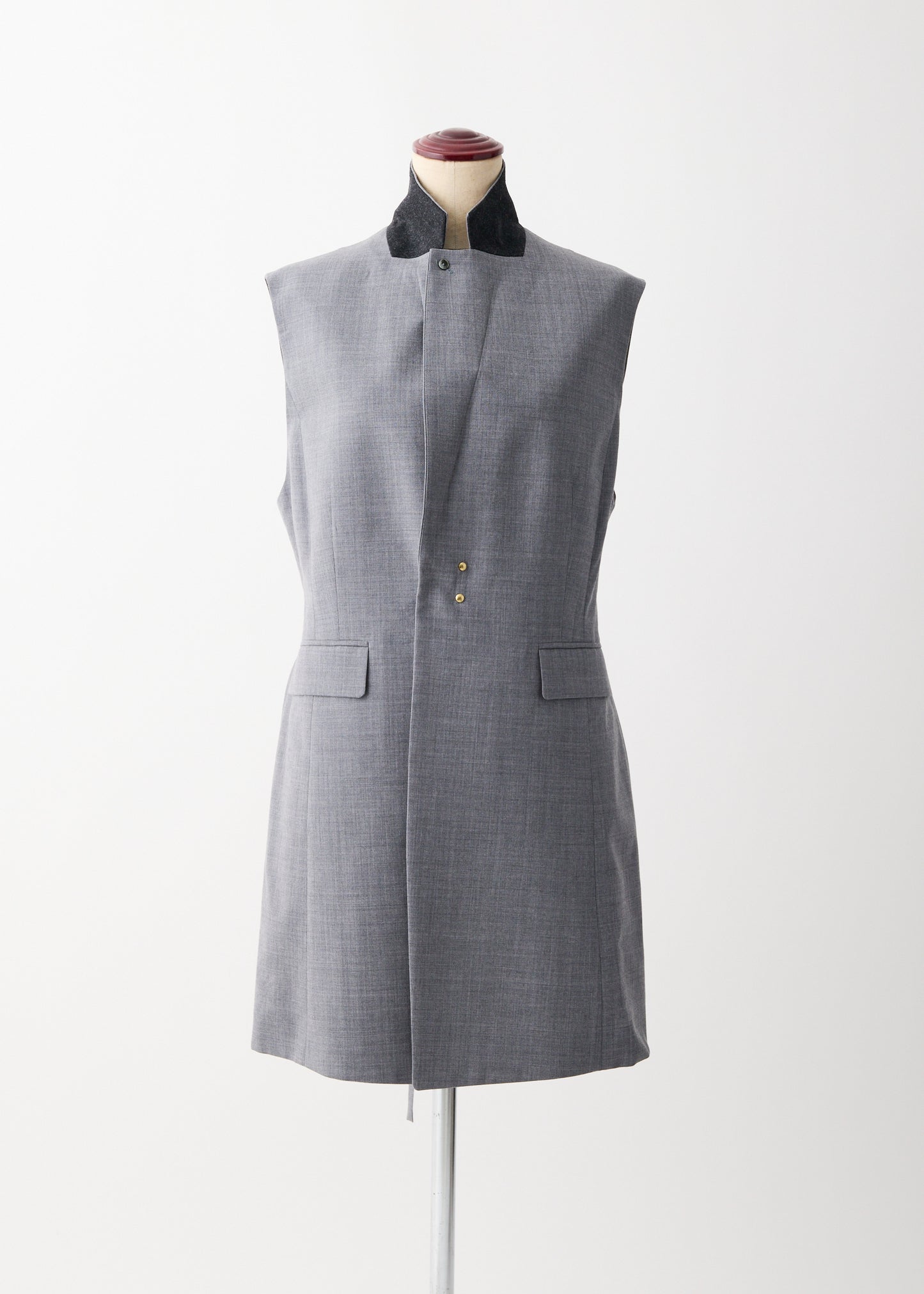 受注 2/80 Wool/vest H-gray【F015-03004】