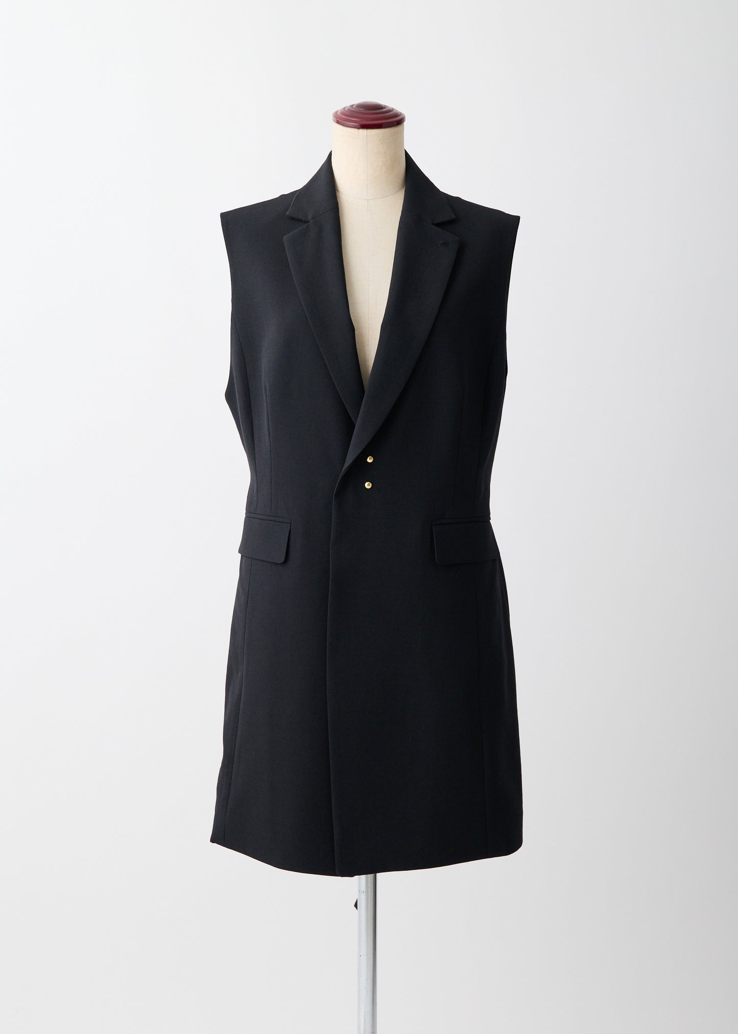 受注 2/80 Wool/vest black【F015-03004】
