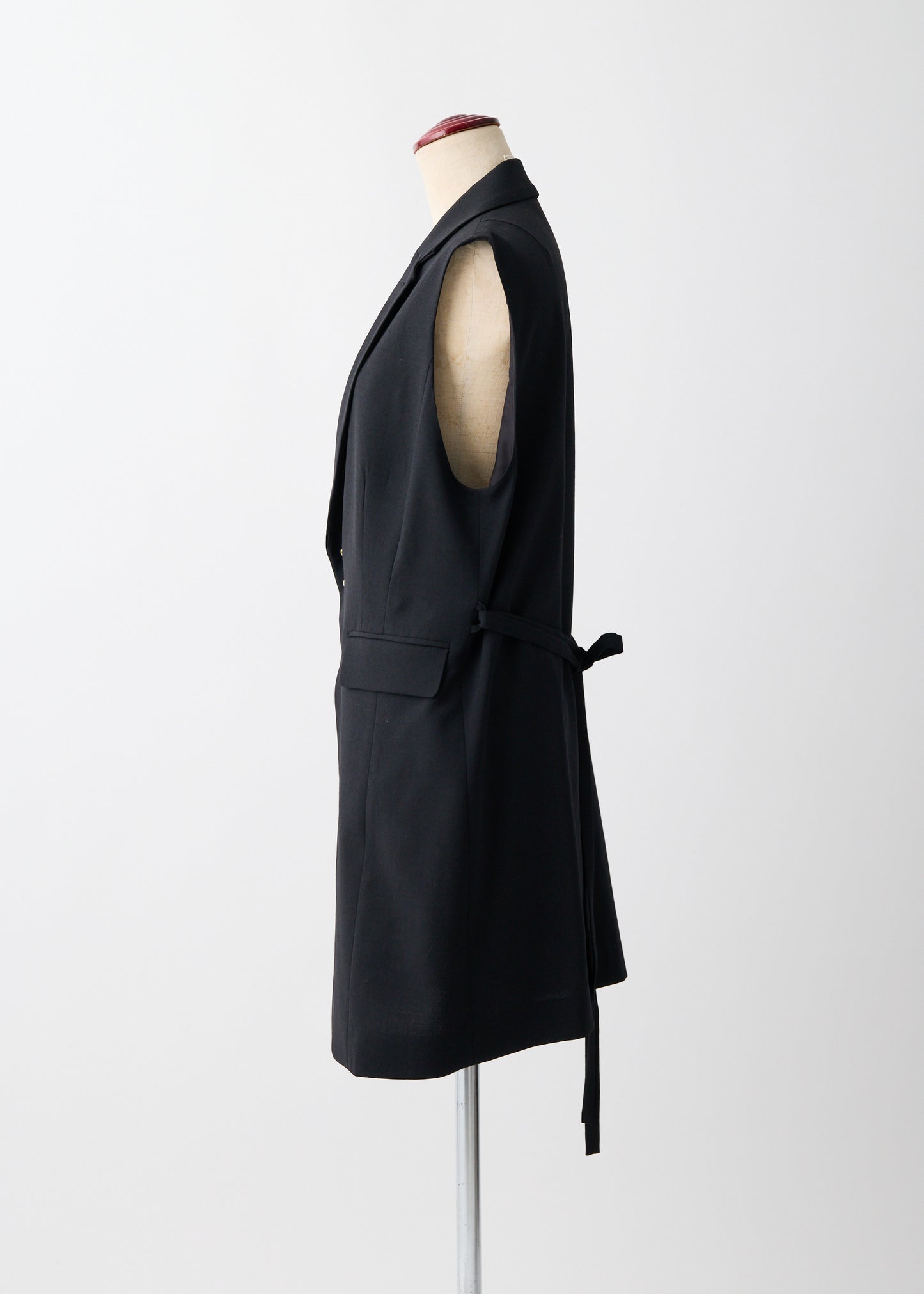 受注 2/80 Wool/vest black【F015-03004】