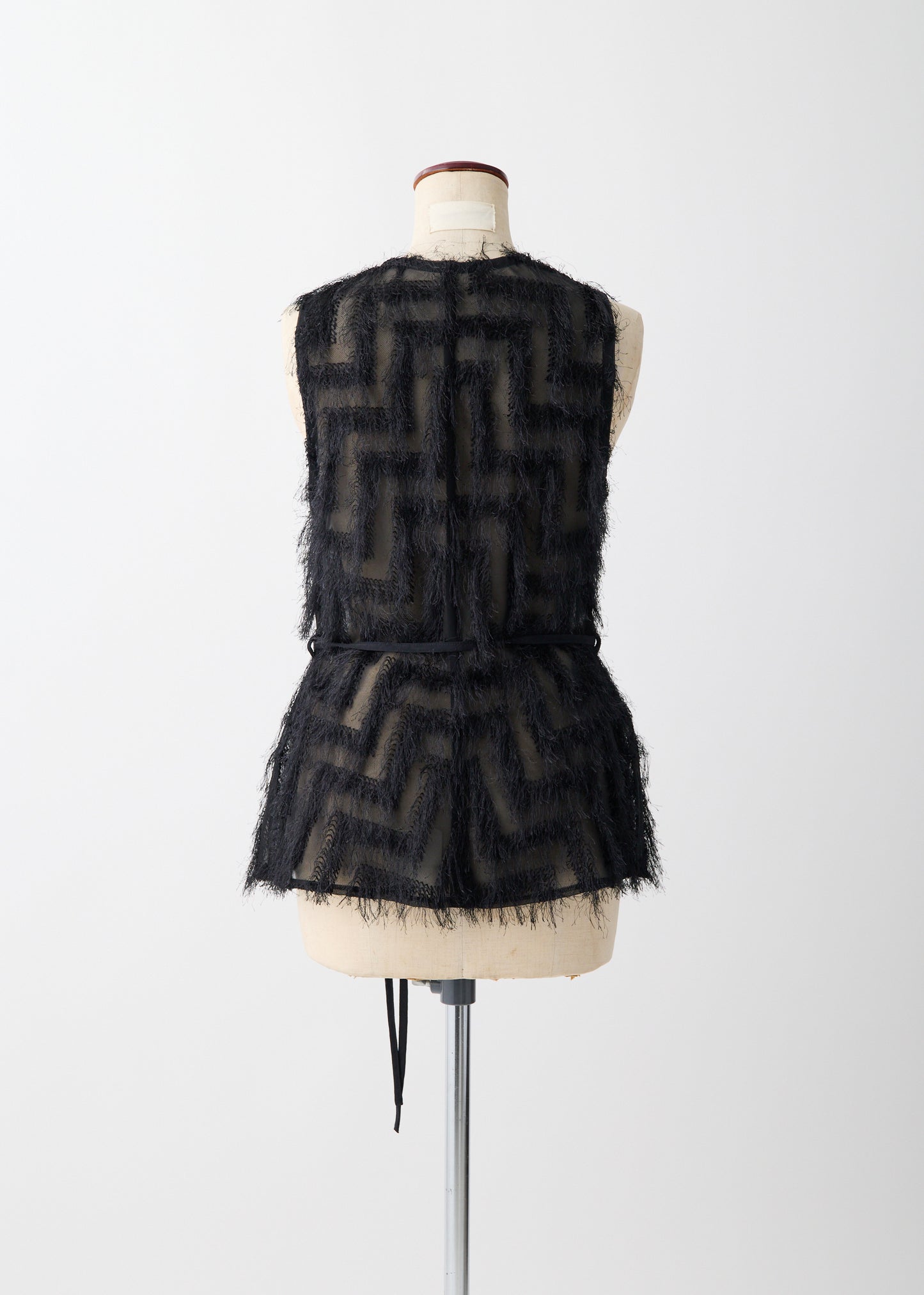 受注 JQ fringe/blouse black【F015-08021】