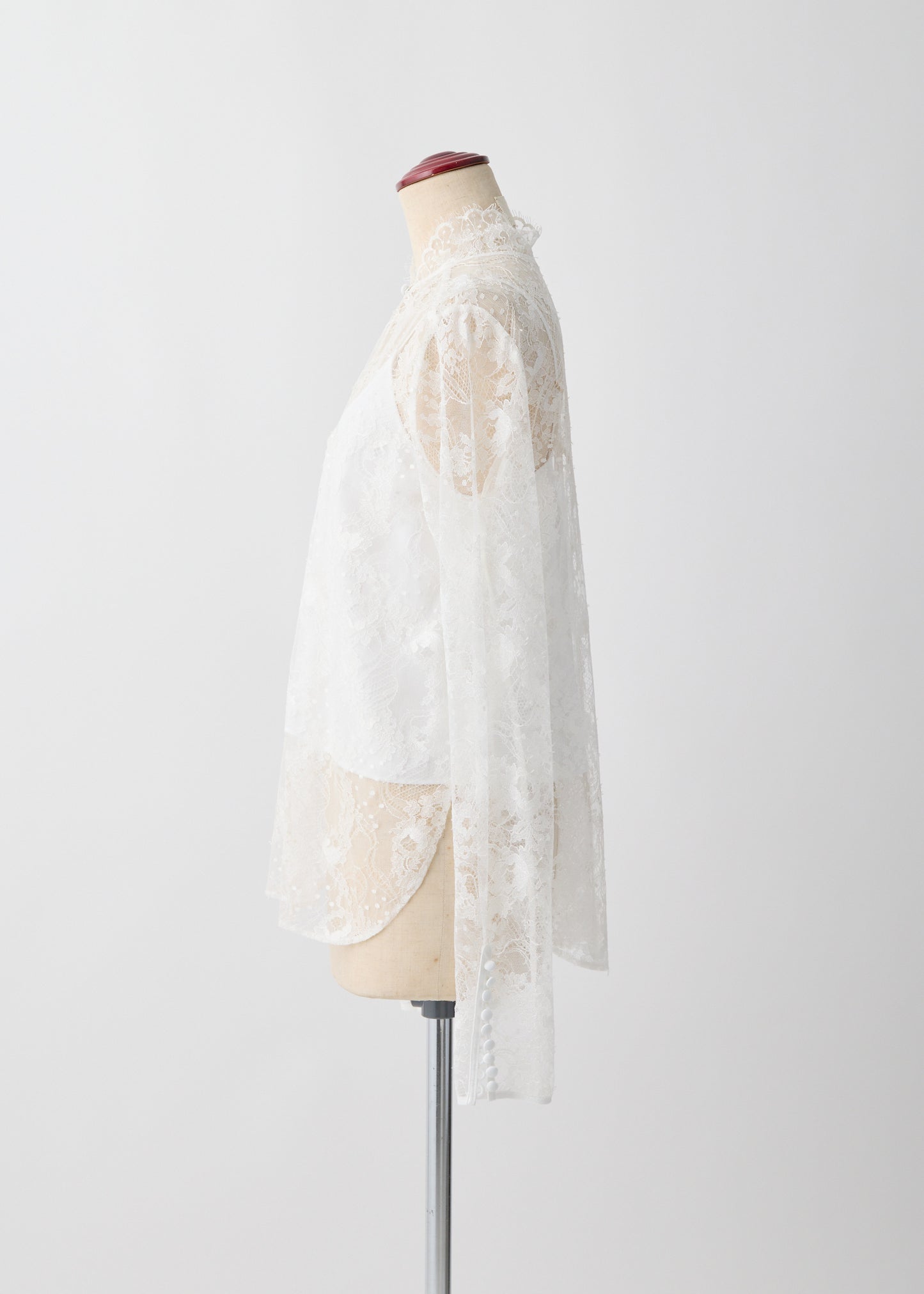 受注 Lace/blouse white【F015-08017】