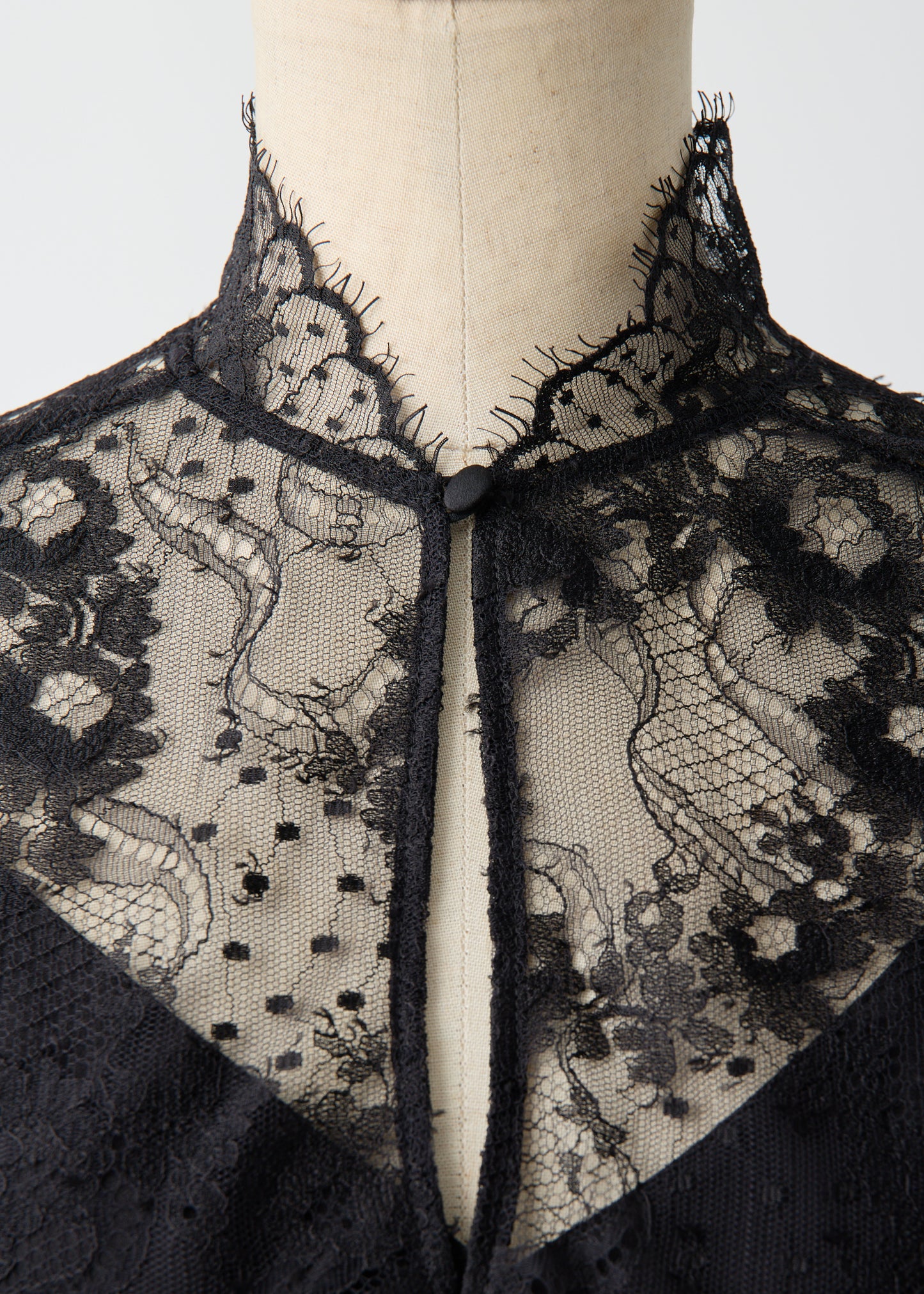 受注 Lace/blouse black【F015-08017】