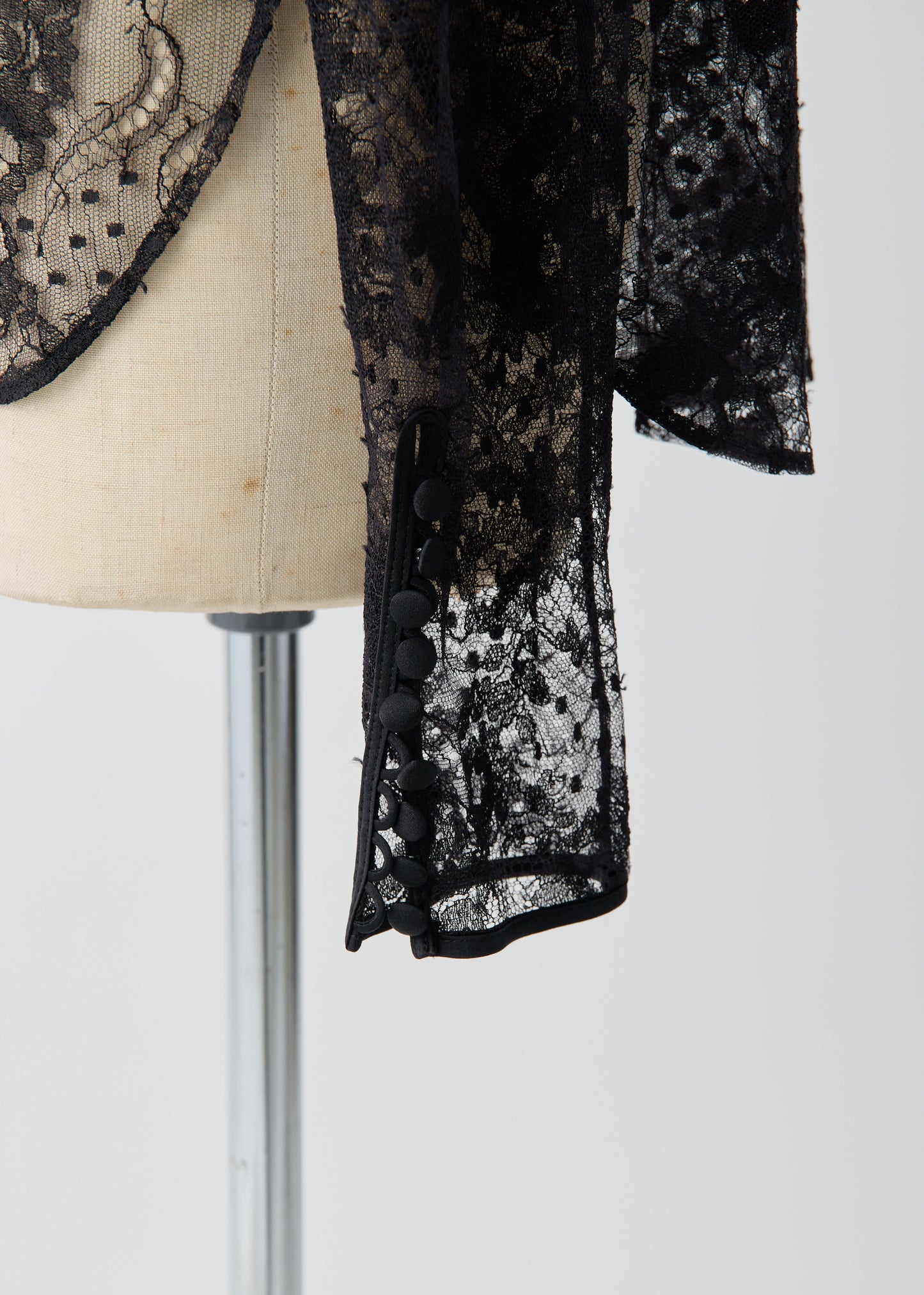 受注 Lace/blouse black【F015-08017】