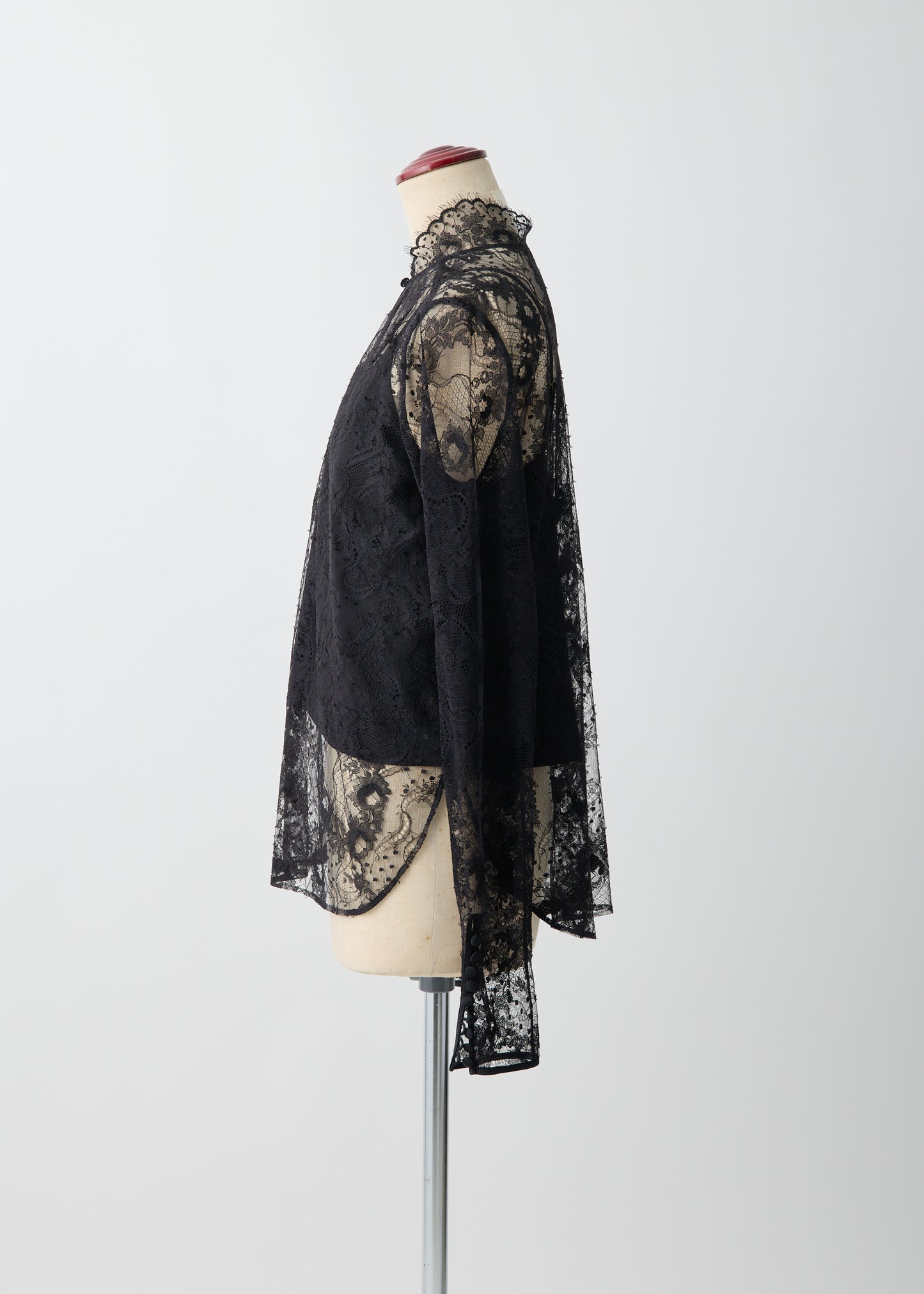 受注 Lace/blouse black【F015-08017】
