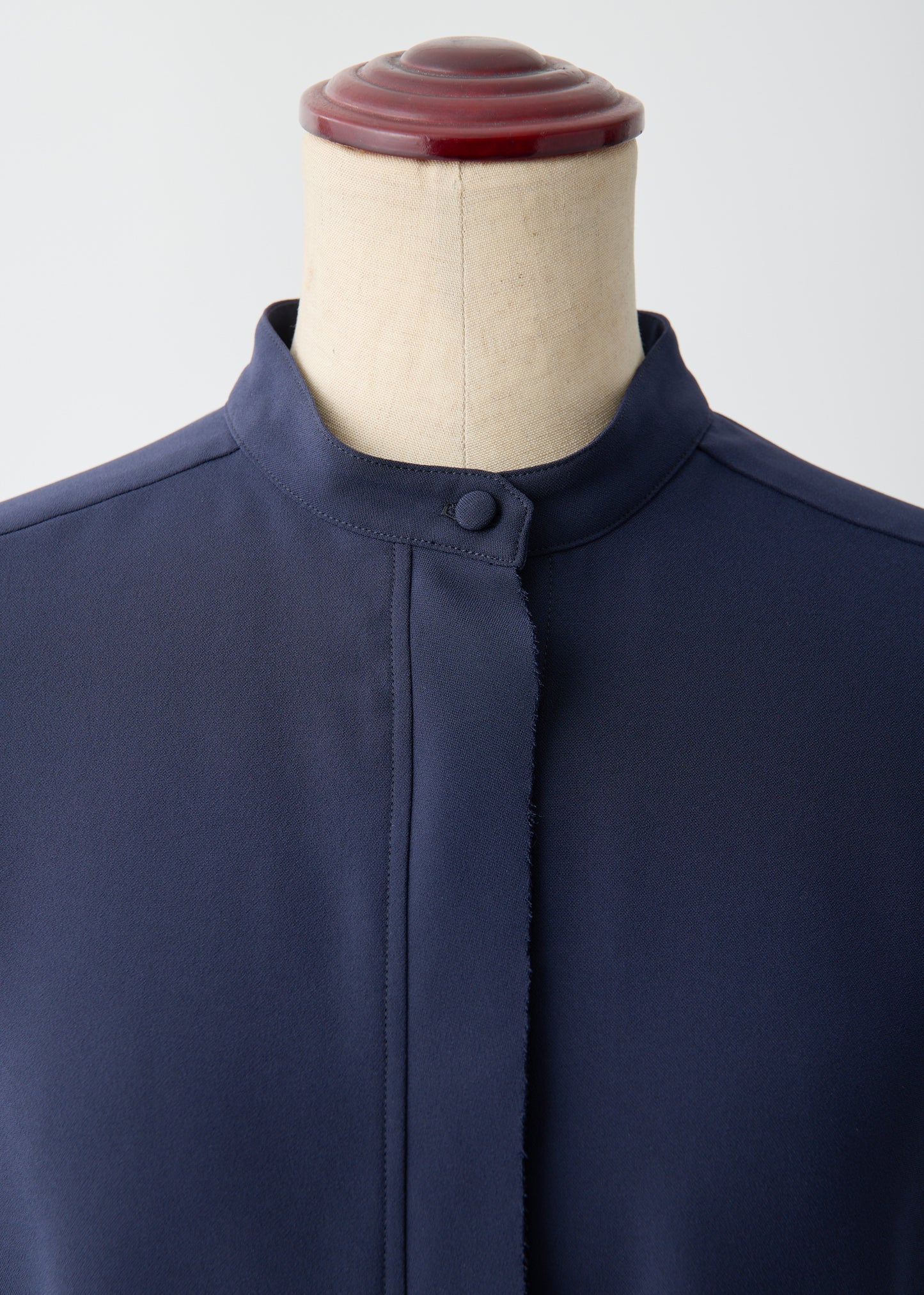 受注 Stretch Twill (Spiraea)/blouse navy・black【F015-08013】