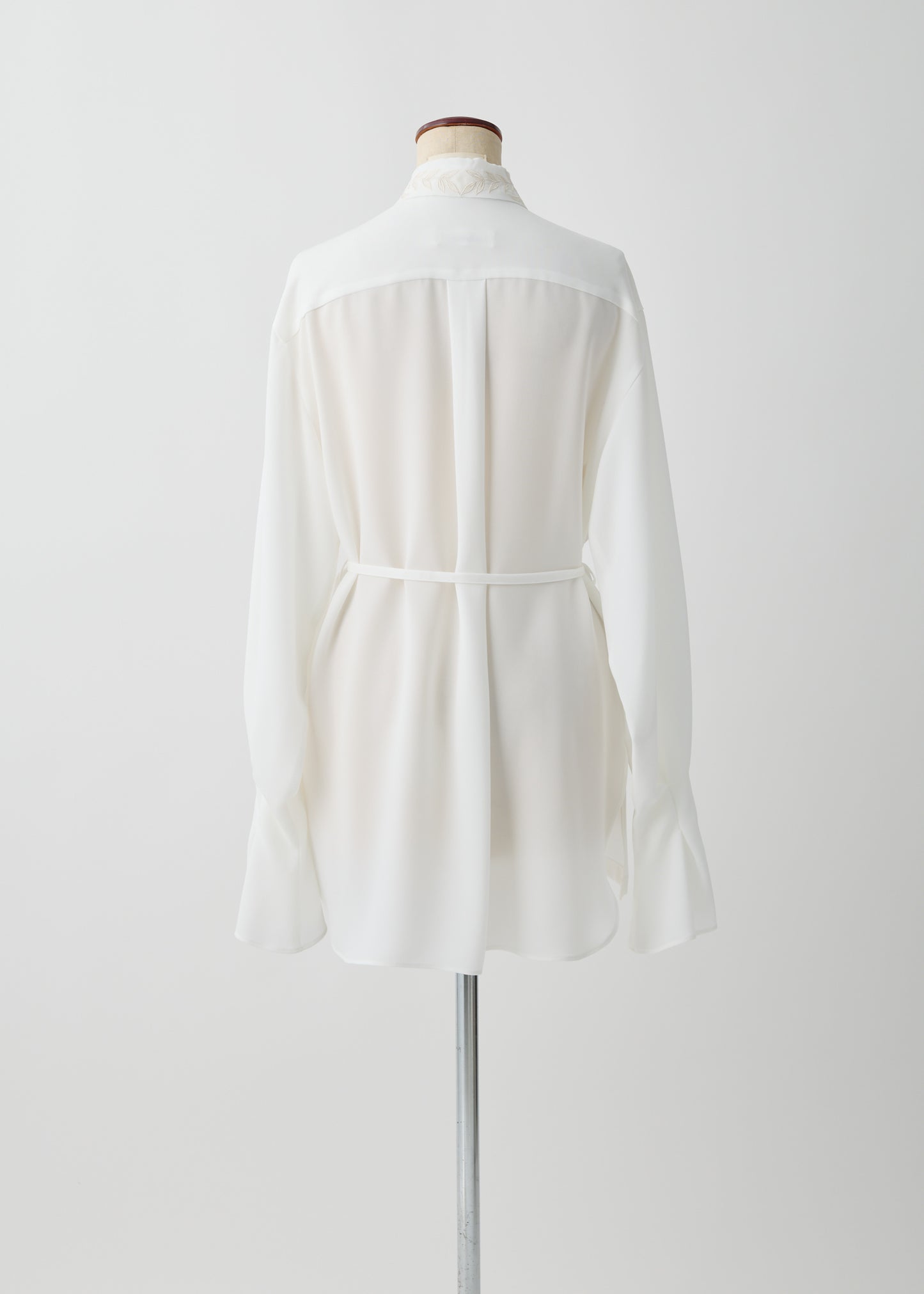 受注 Stretch Twill (Spiraea)/blouse white【F015-08013】
