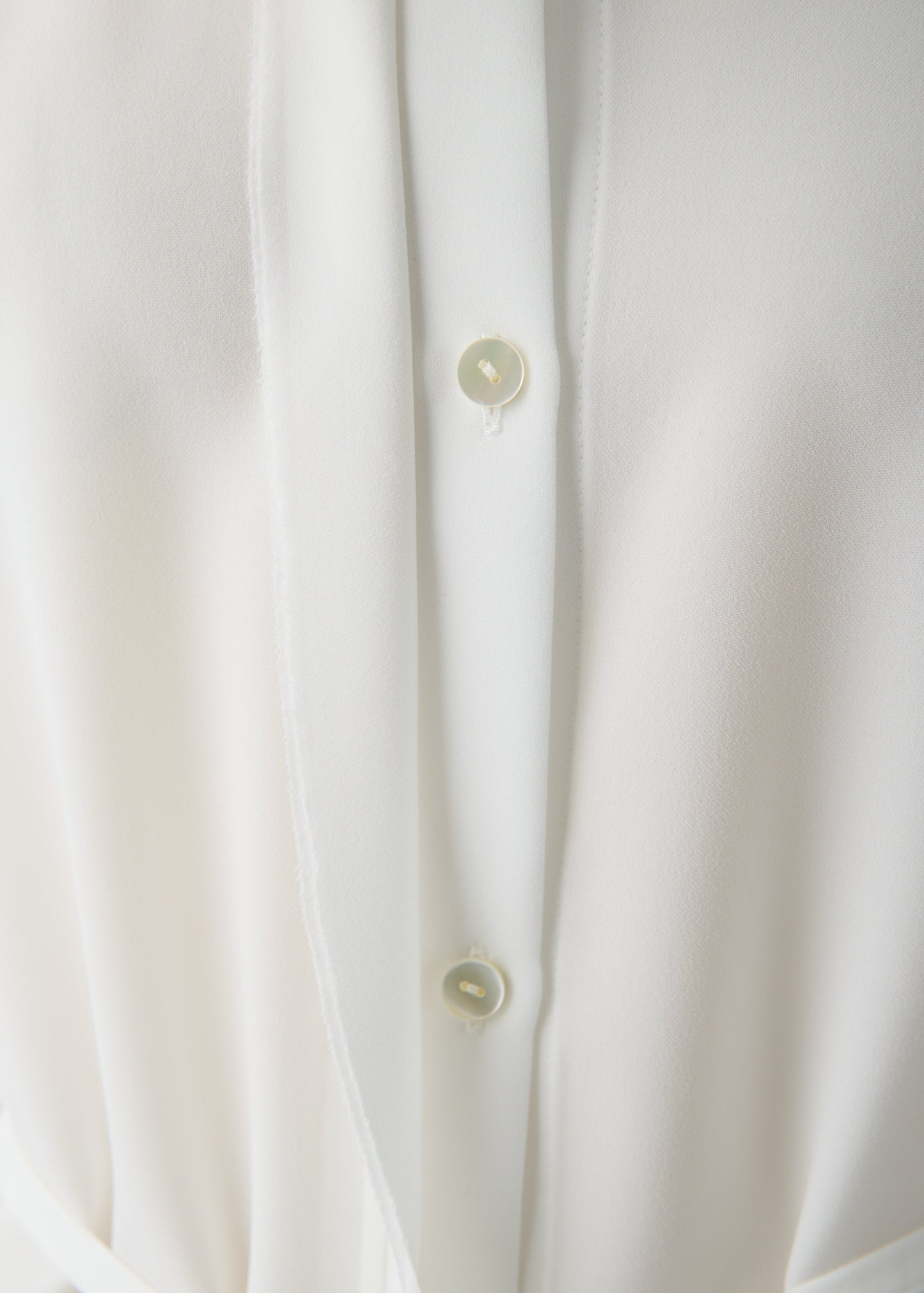 受注 Stretch Twill (Spiraea)/blouse white【F015-08013】