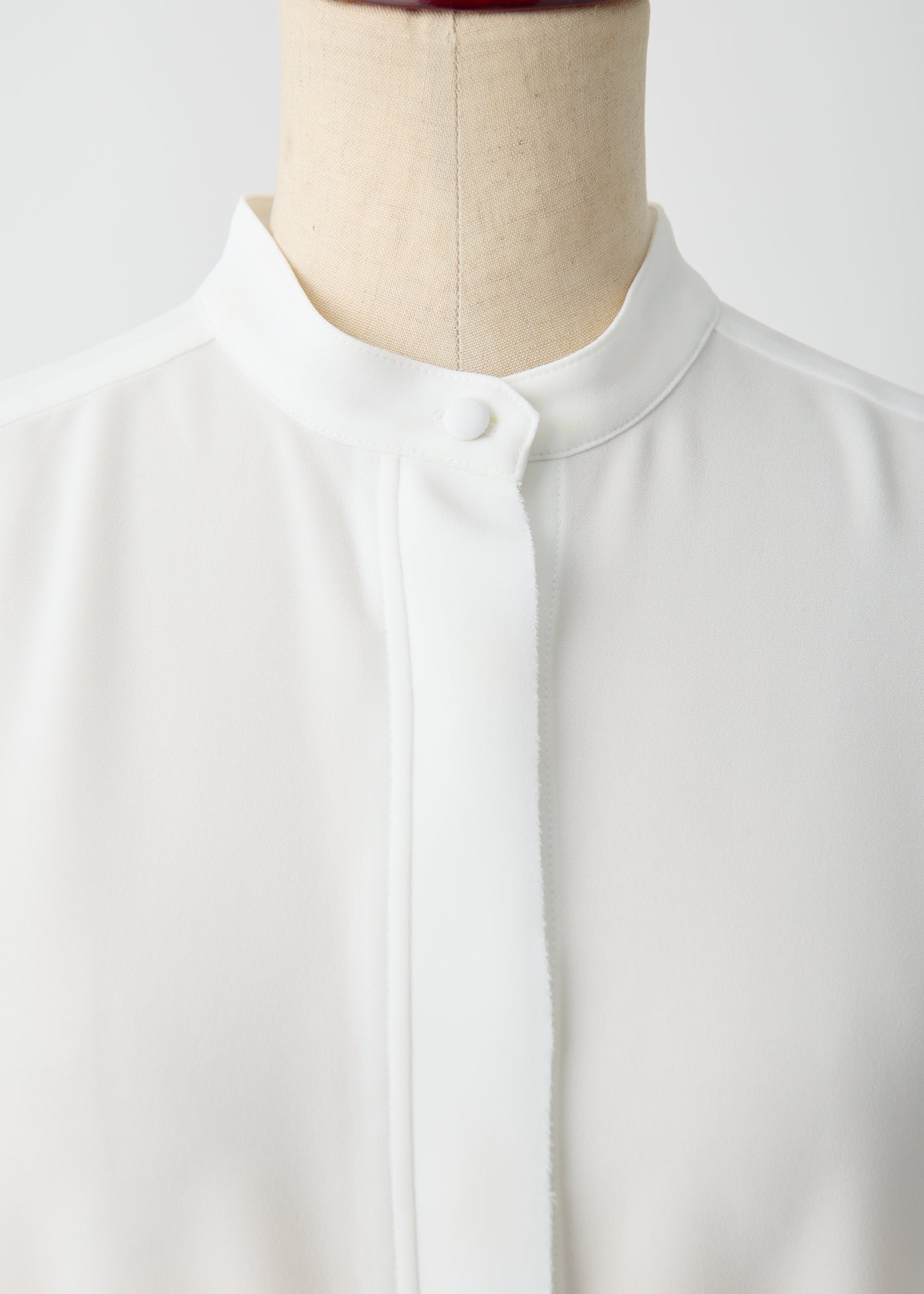 受注 Stretch Twill (Spiraea)/blouse white【F015-08013】