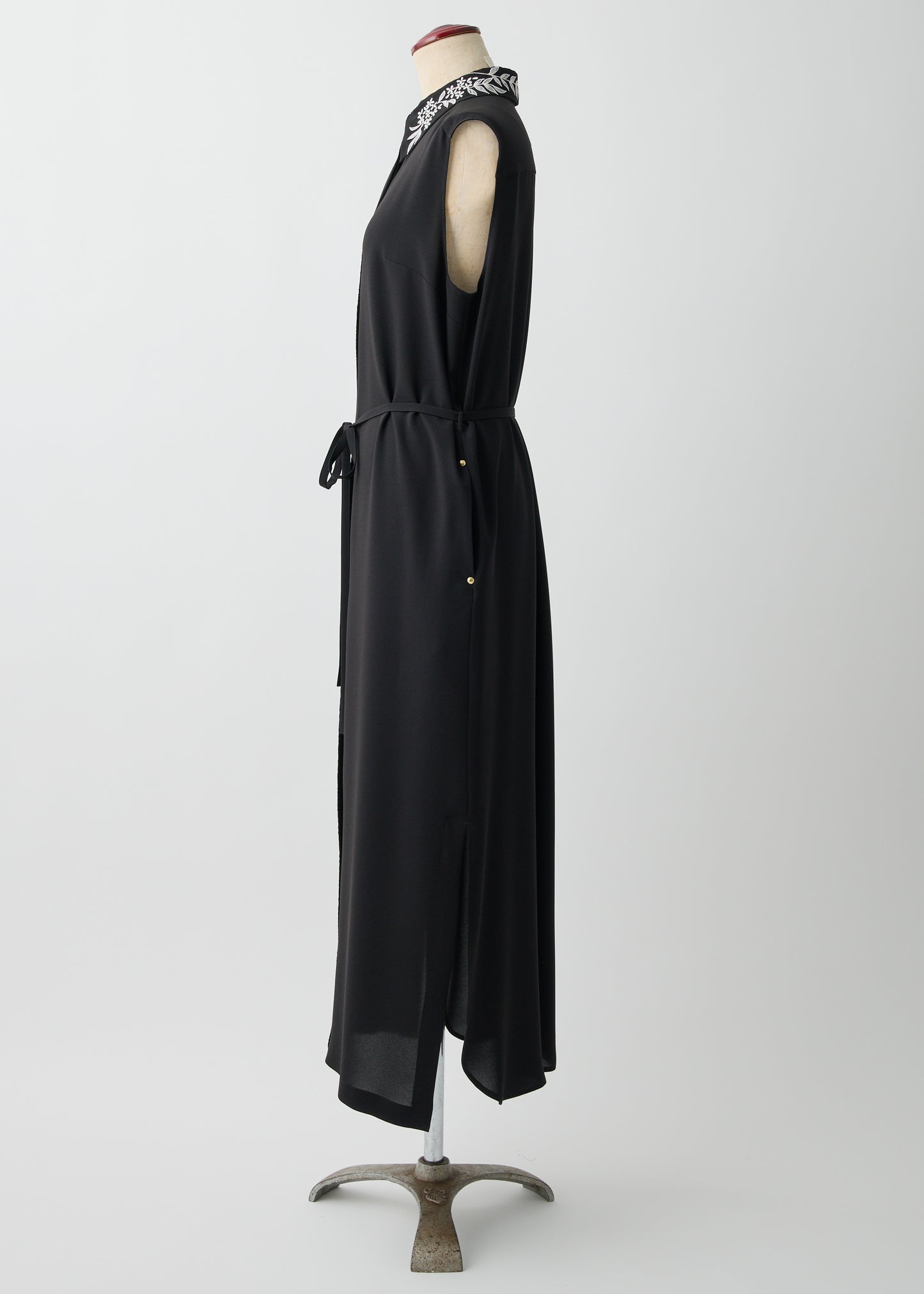 受注 Stretch Twill (Spiraea)/one-piece navy・black【F015-05011】