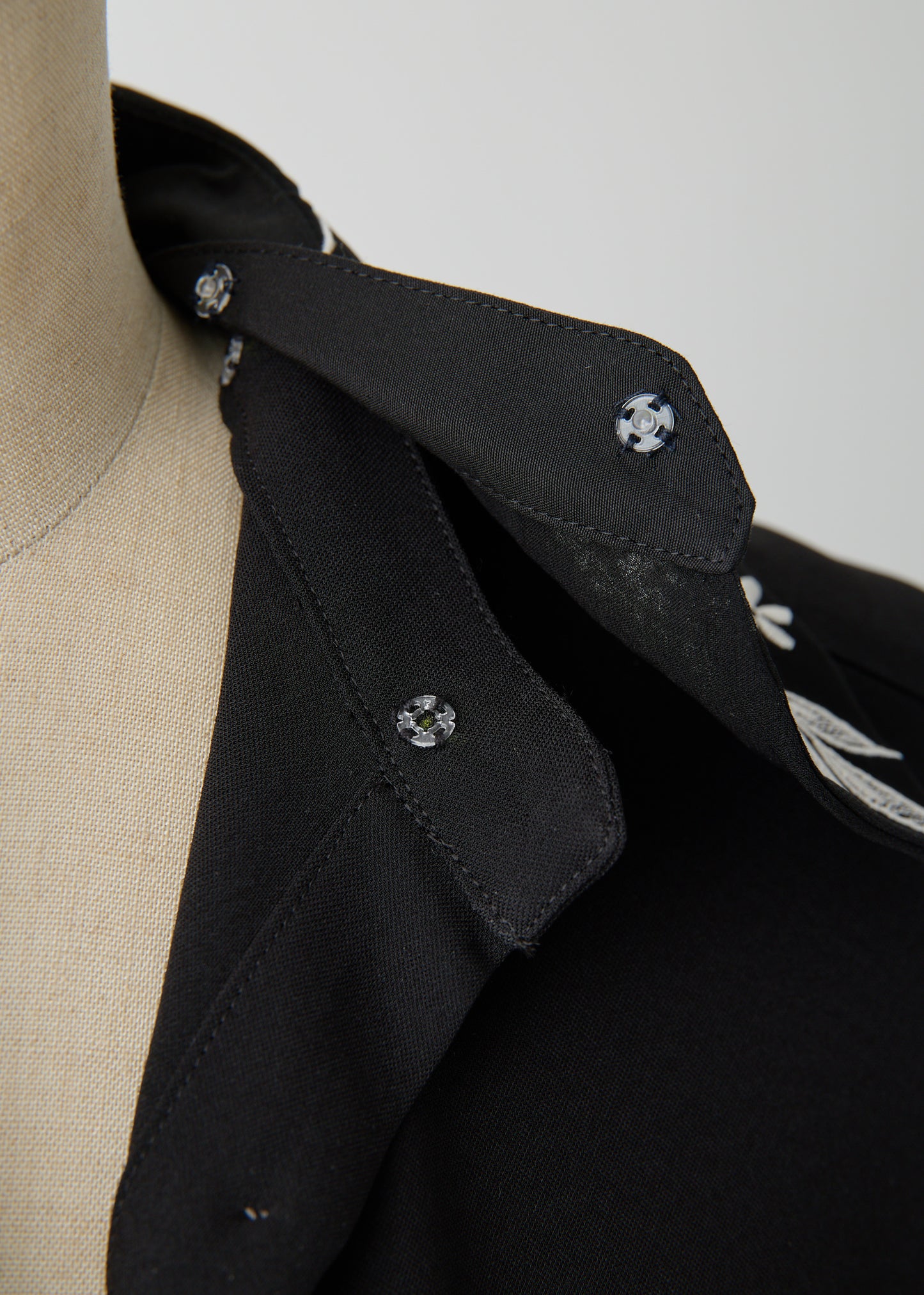 受注 Stretch Twill (Spiraea)/one-piece navy・black【F015-05011】