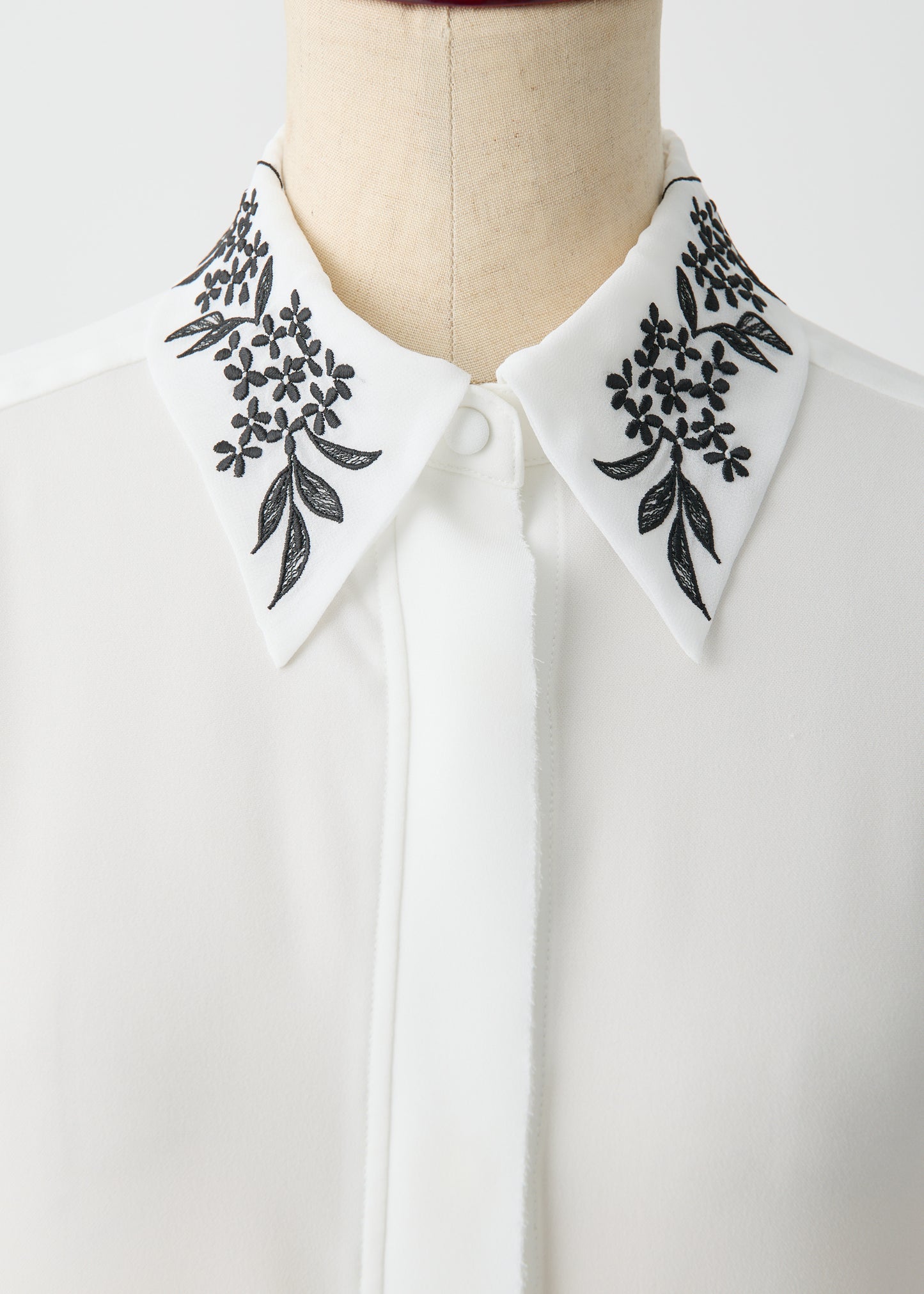 受注 Stretch Twill (Spiraea)/one-piece white【F015-05011】
