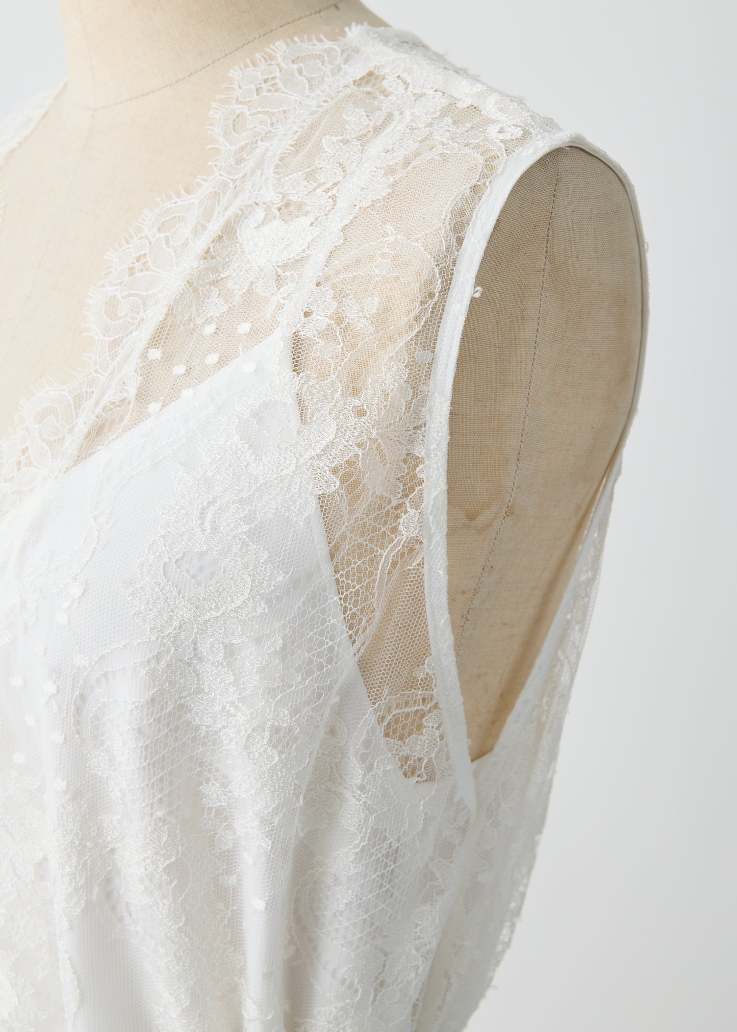 受注 Lace/one-piece white【F015-05018】