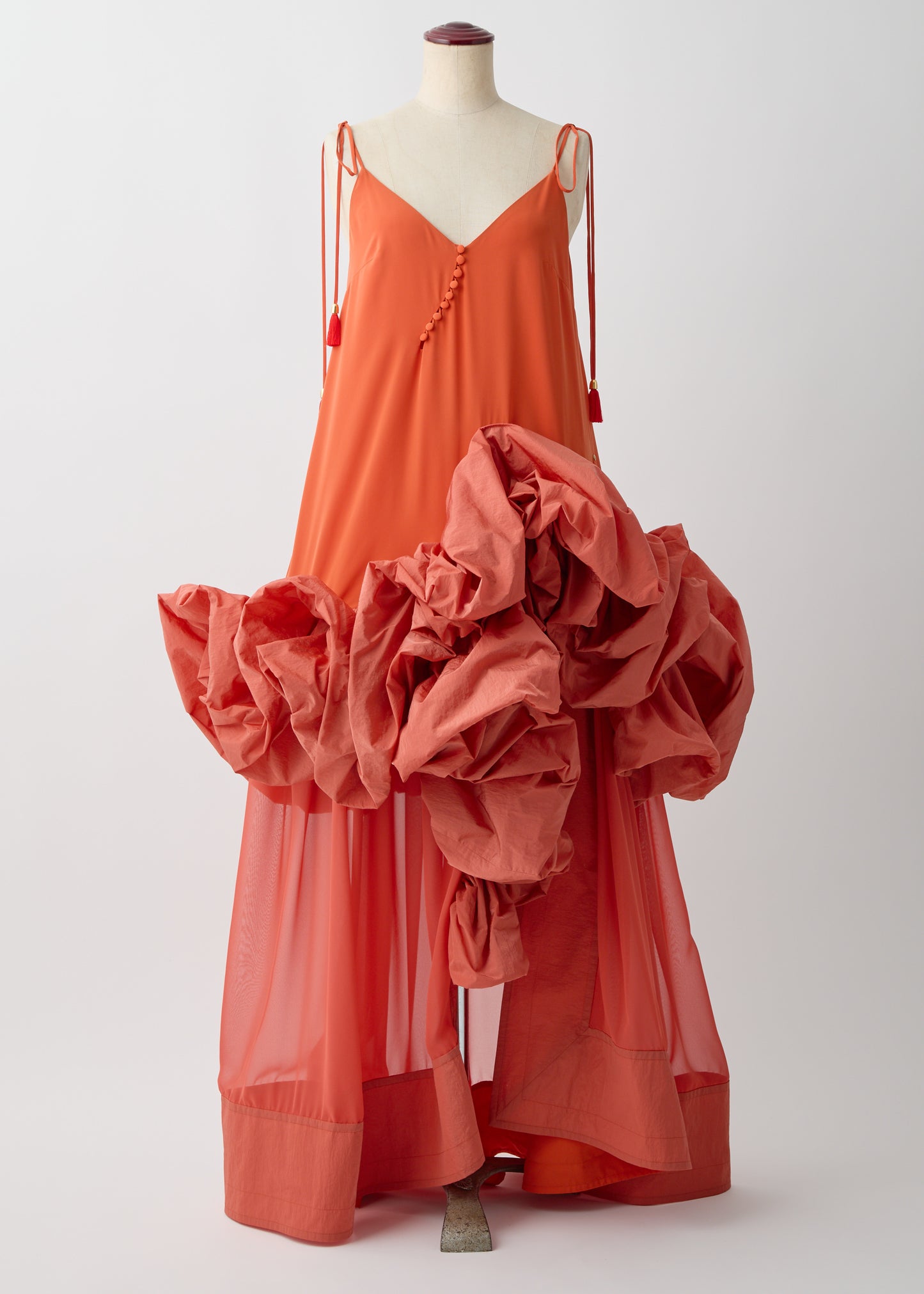 受注 Bloom Voyage/dress orange【F015-05024】