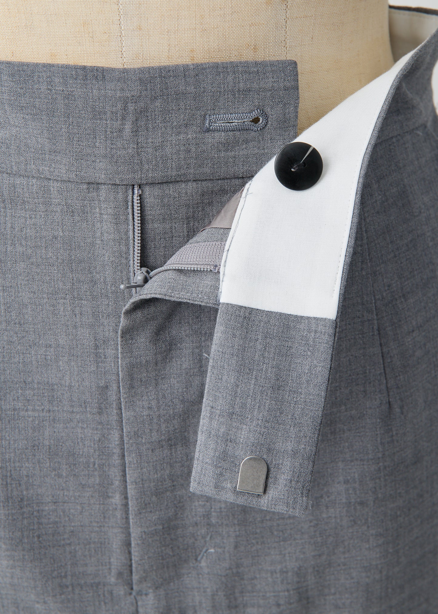 受注 2/80 Wool/skirt H-gray【F015-07006】