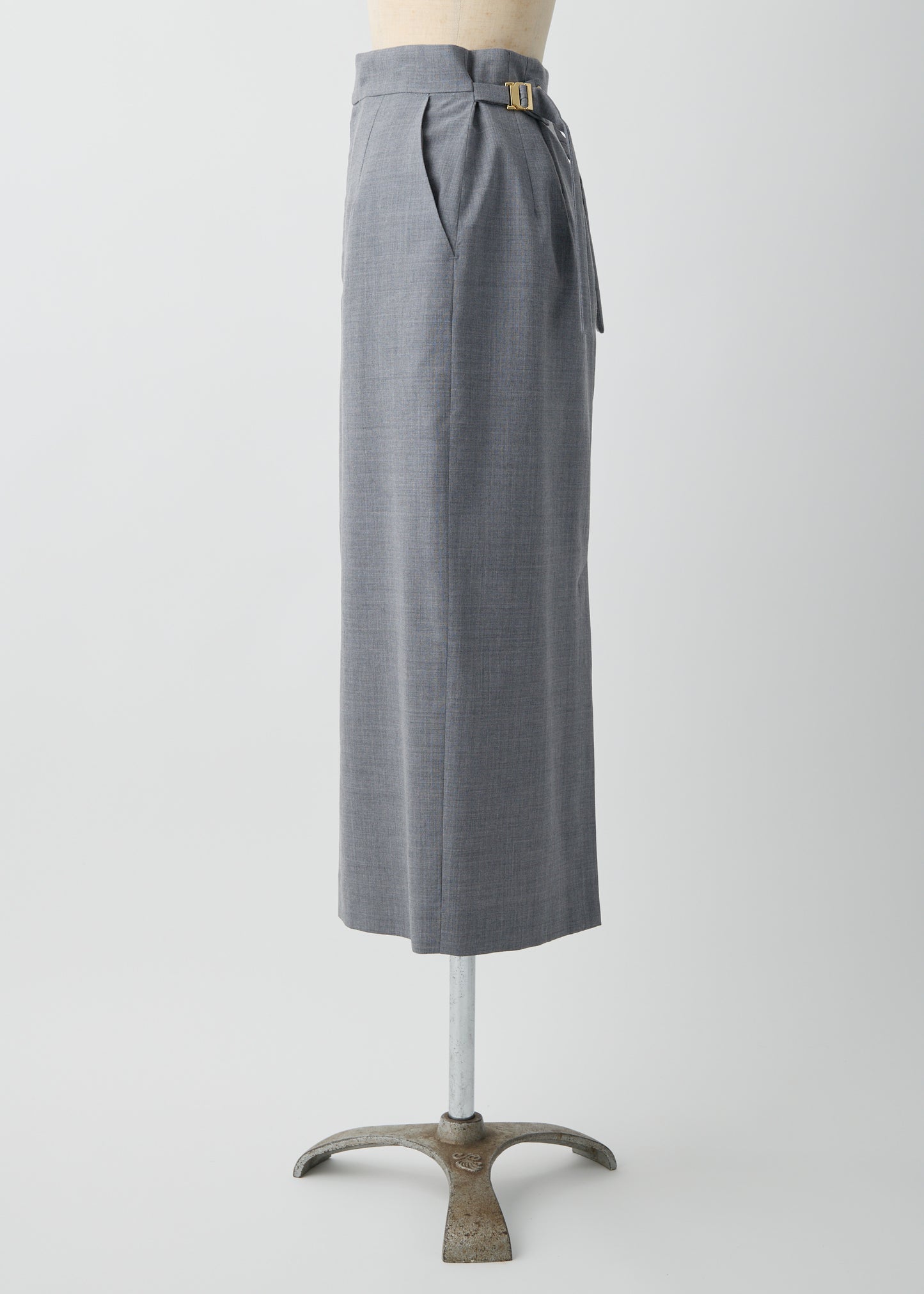 受注 2/80 Wool/skirt H-gray【F015-07006】