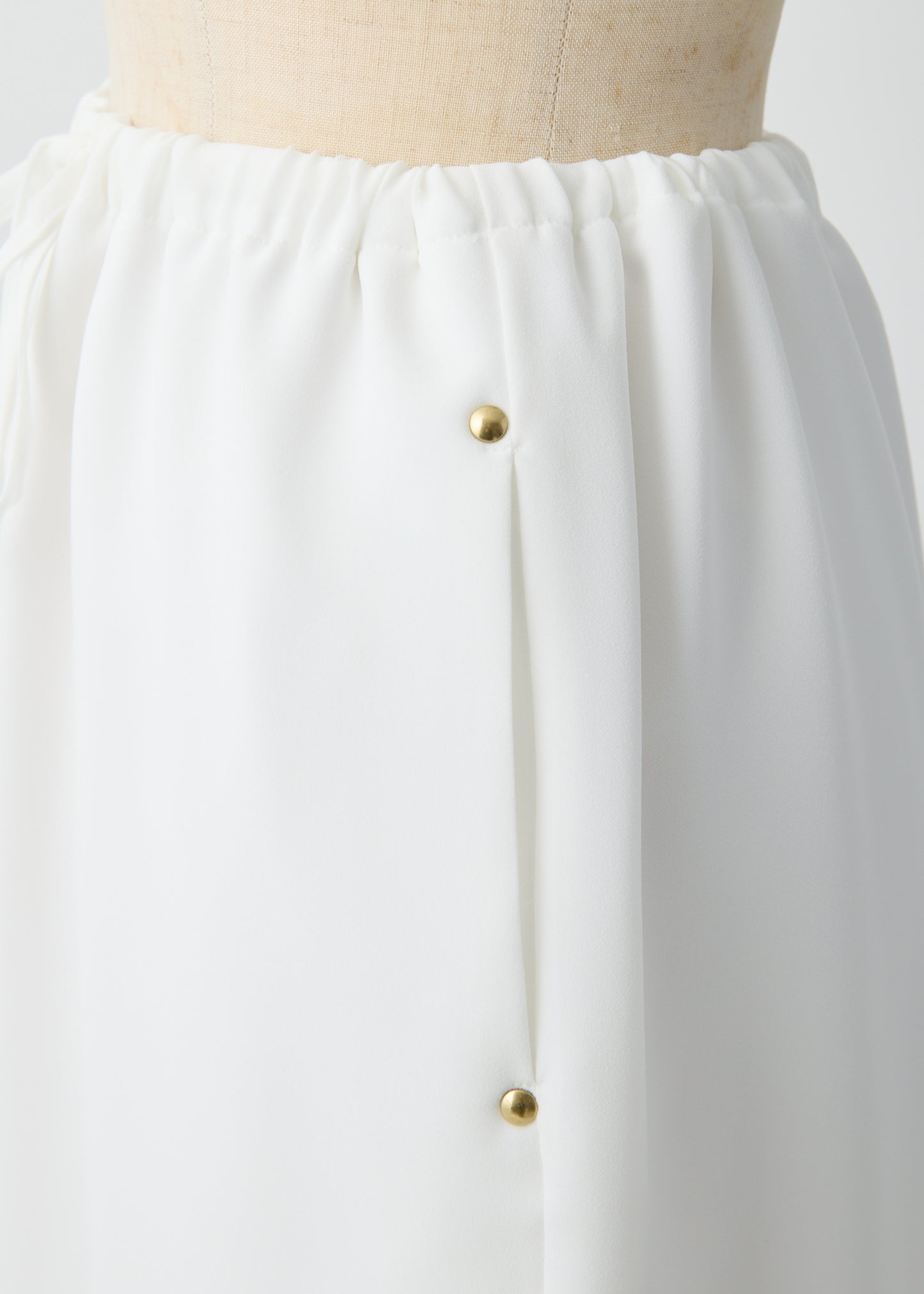 受注 Stretch Twill/skirt white【F015-07015】