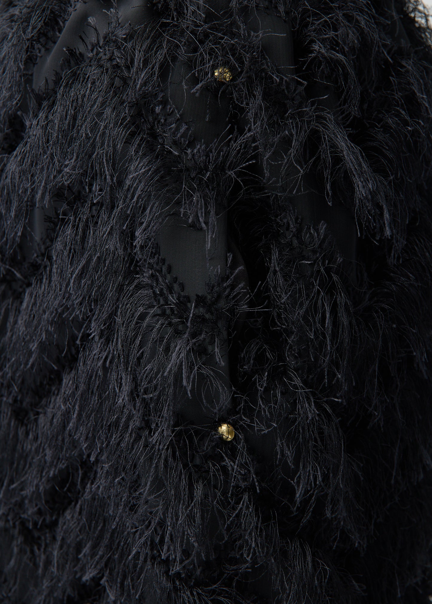 受注 JQ fringe/skirt écru・black【F015-07020】