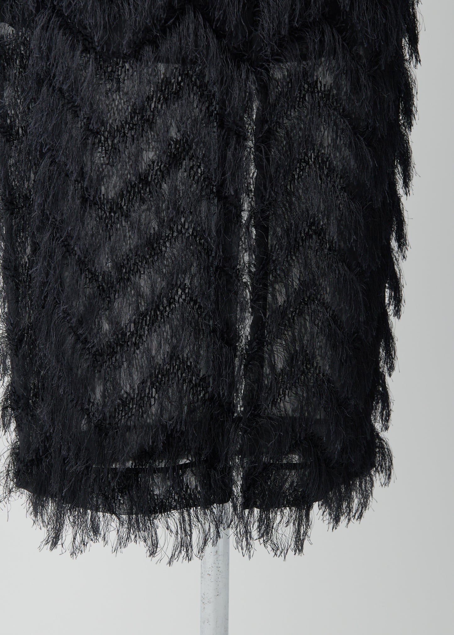 受注 JQ fringe/skirt écru・black【F015-07020】