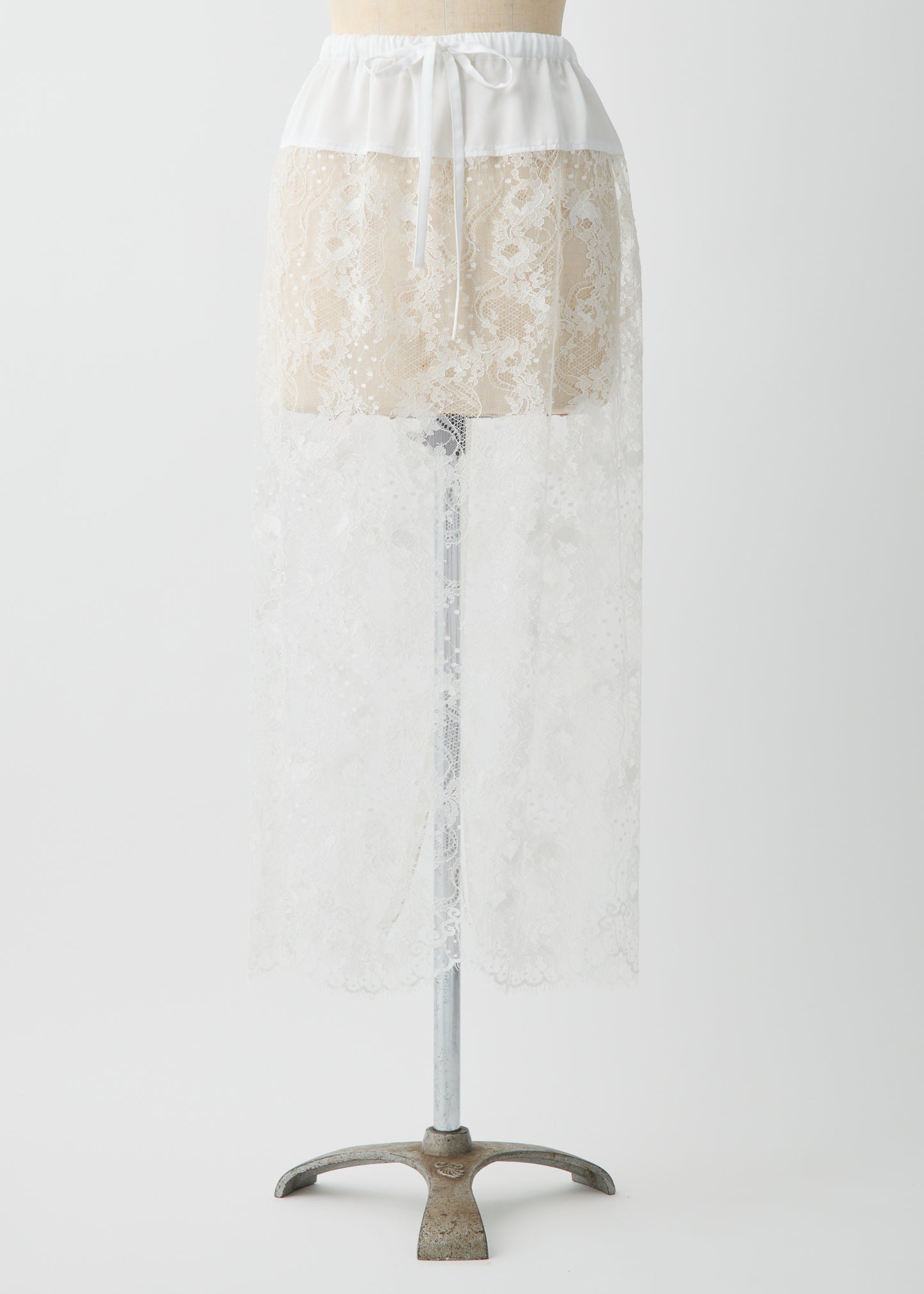 受注 Lace/skirt white【F015-07016】