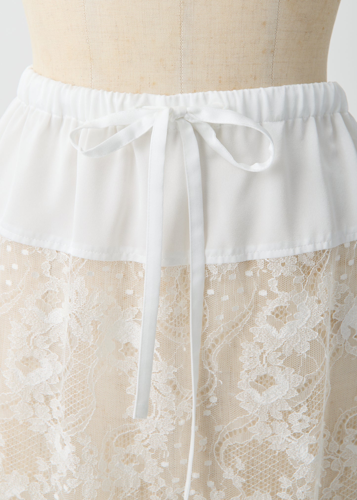 受注 Lace/skirt white【F015-07016】