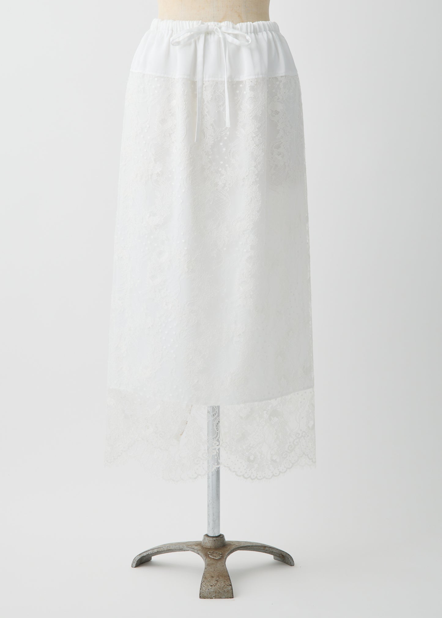 受注 Lace/skirt white【F015-07016】