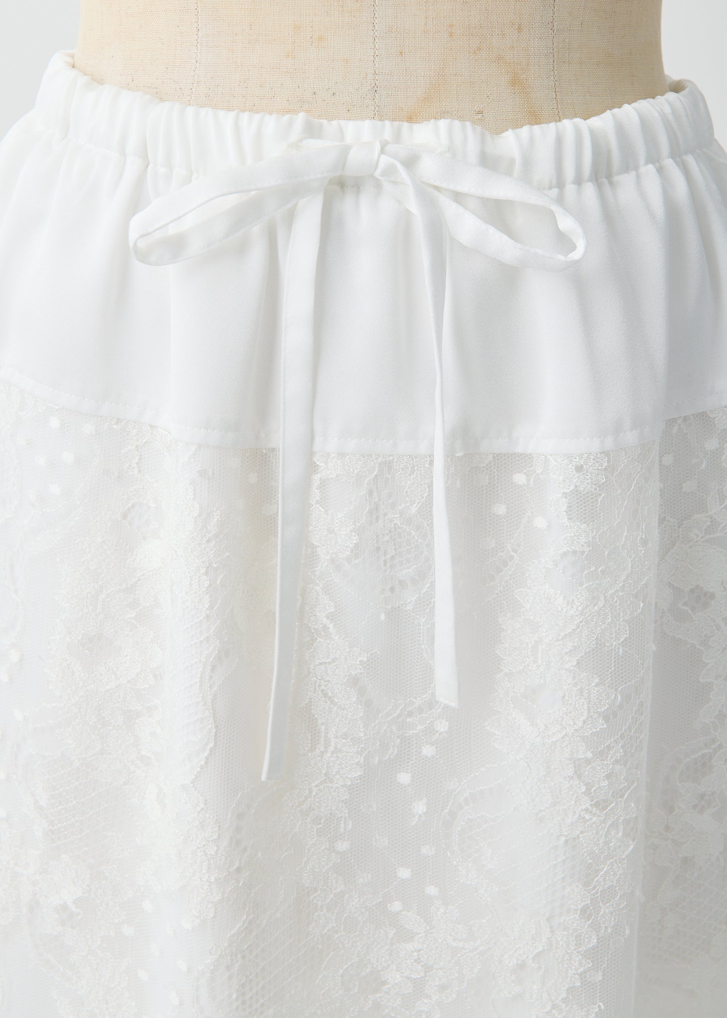 受注 Lace/skirt white【F015-07016】