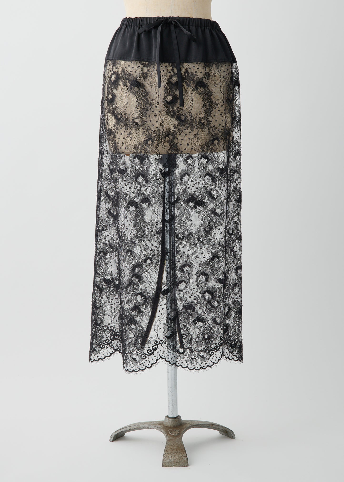受注 Lace/skirt black【F015-07016】