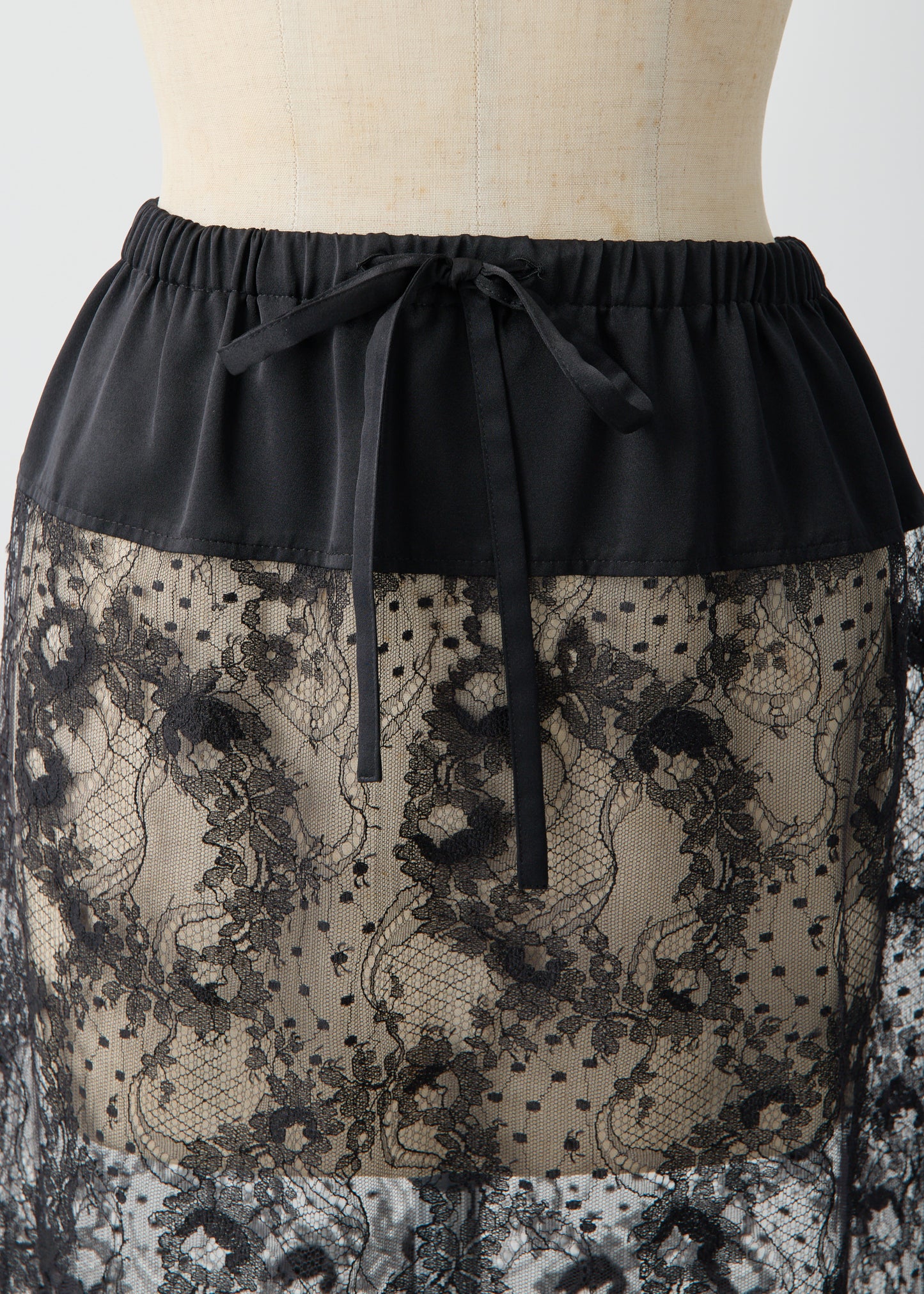 受注 Lace/skirt black【F015-07016】