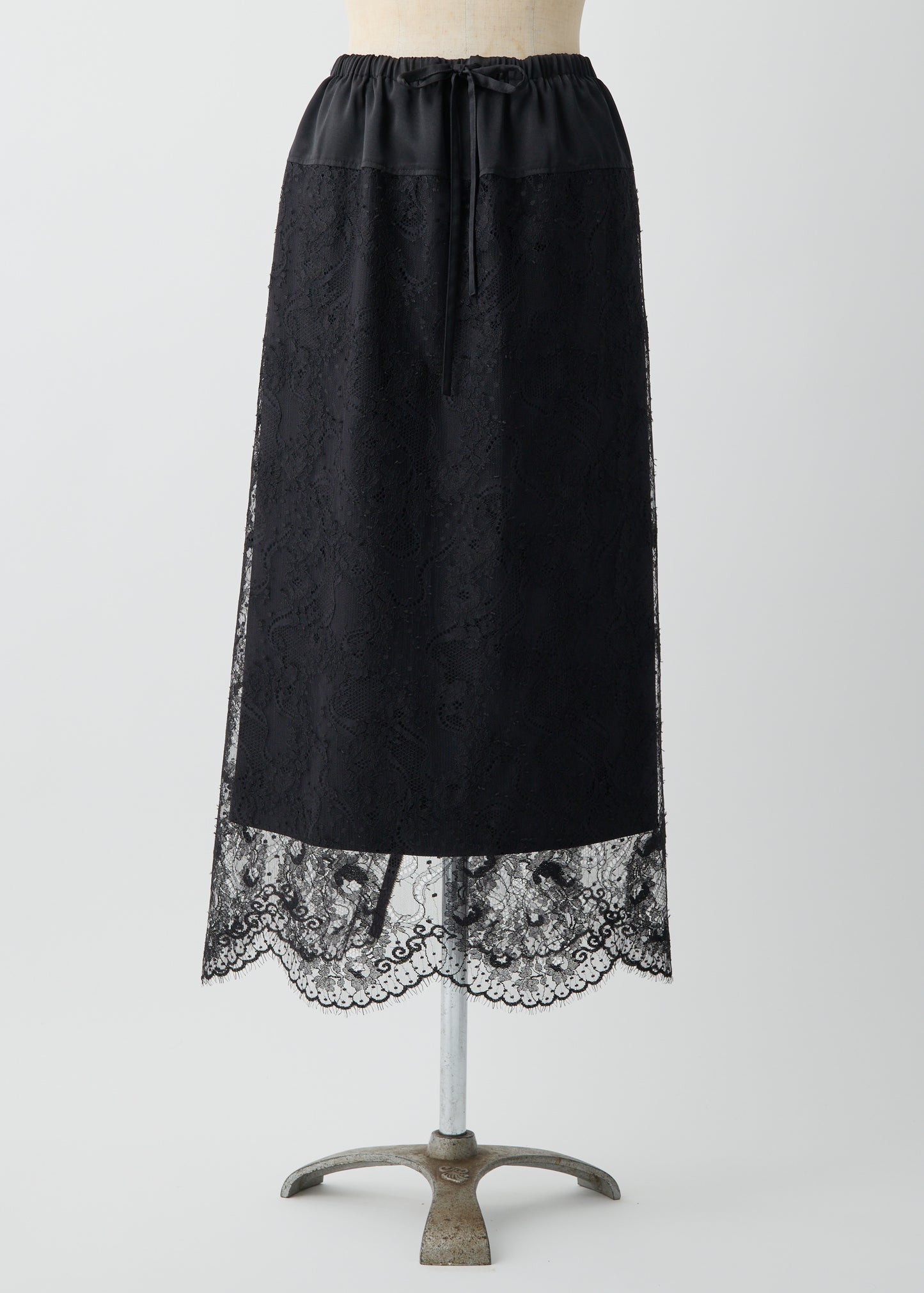 受注 Lace/skirt black【F015-07016】