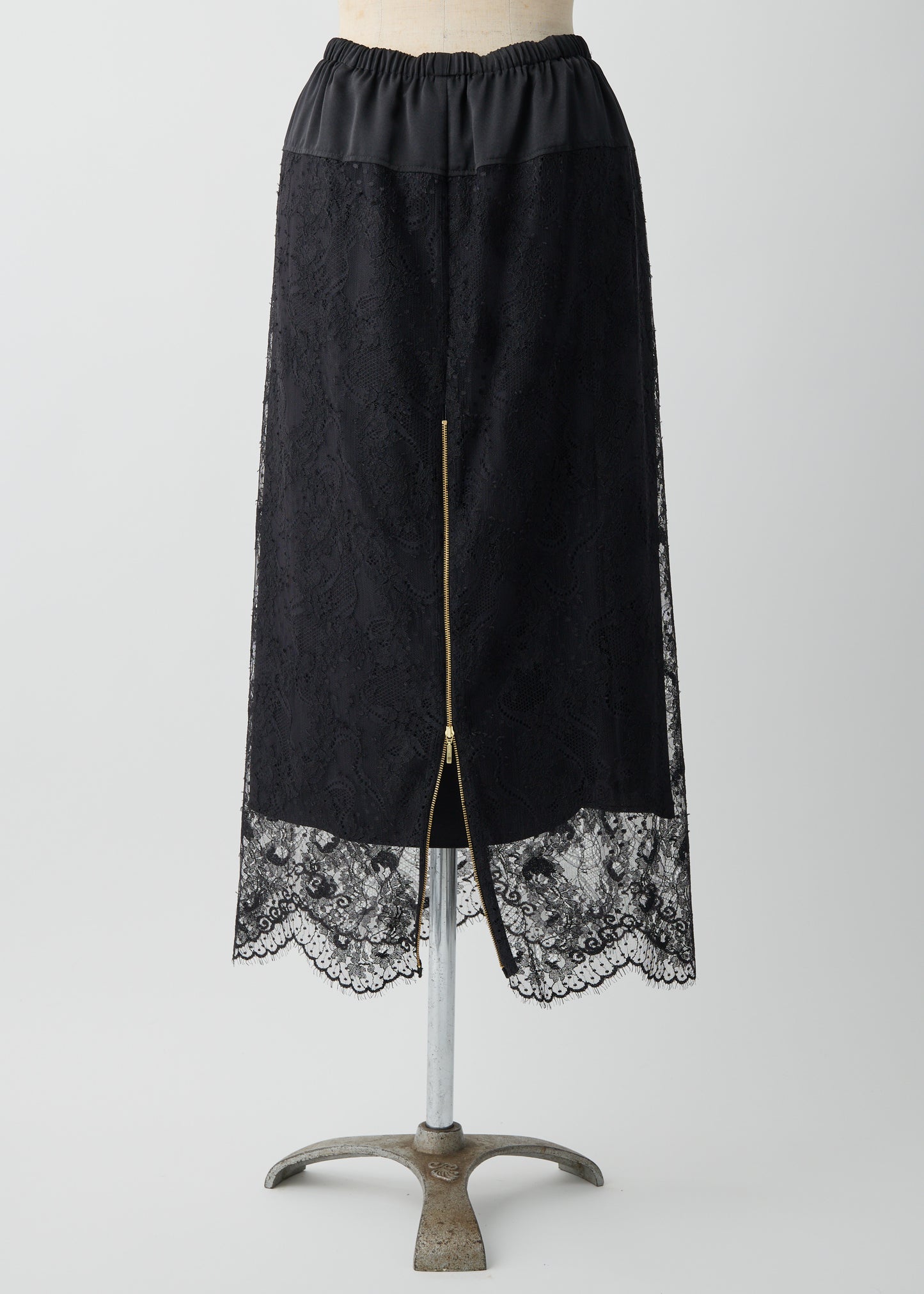 受注 Lace/skirt black【F015-07016】