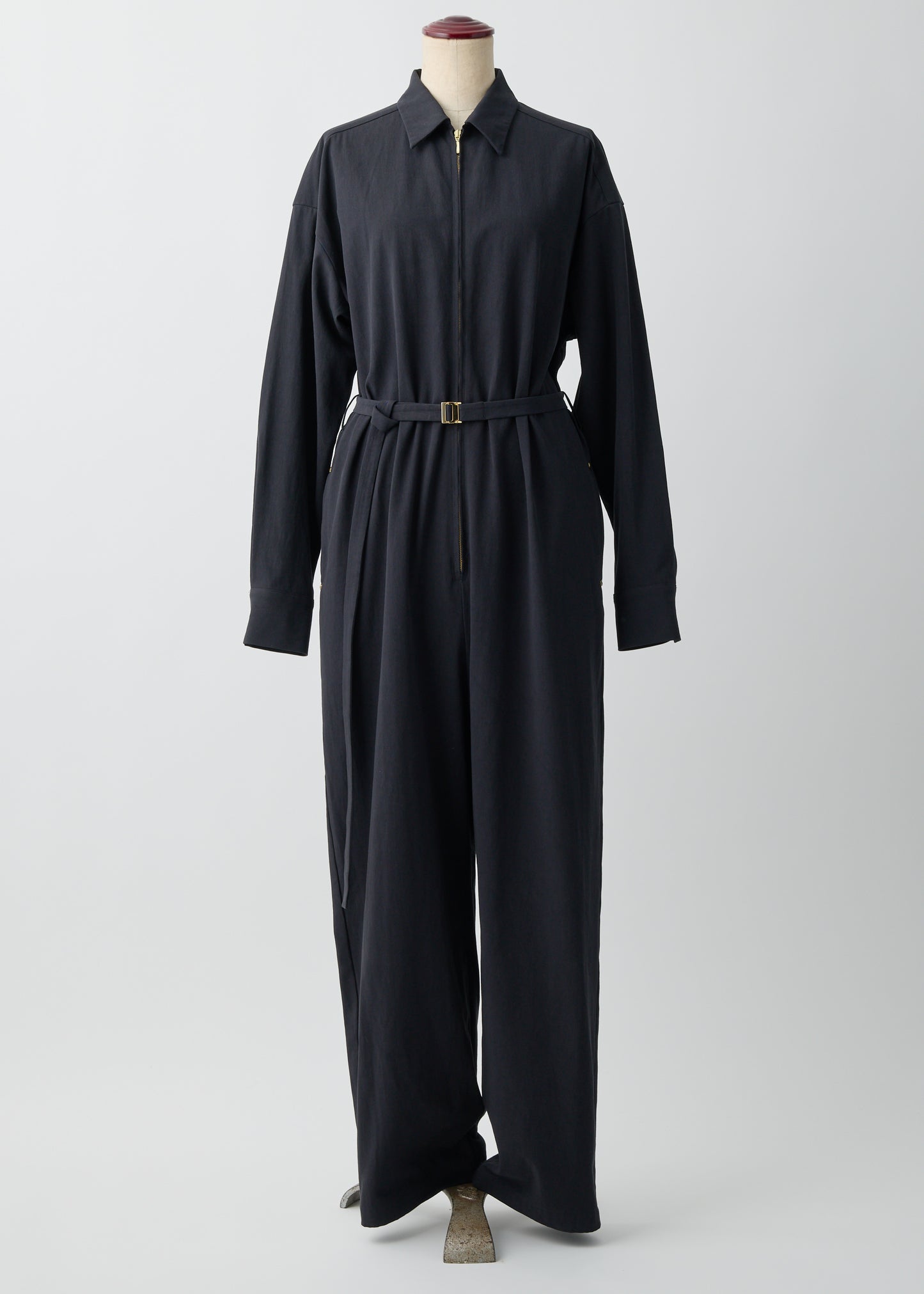 受注 Organic Field/jumpsuit white・ blue・navy・black【F015-06009】