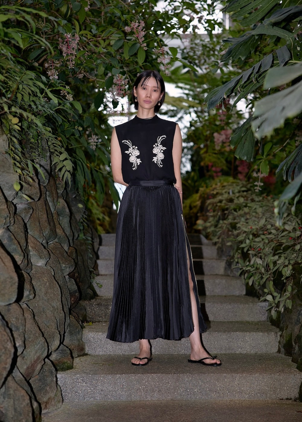 受注 Oriental Poppy/blouse【F017-08009】