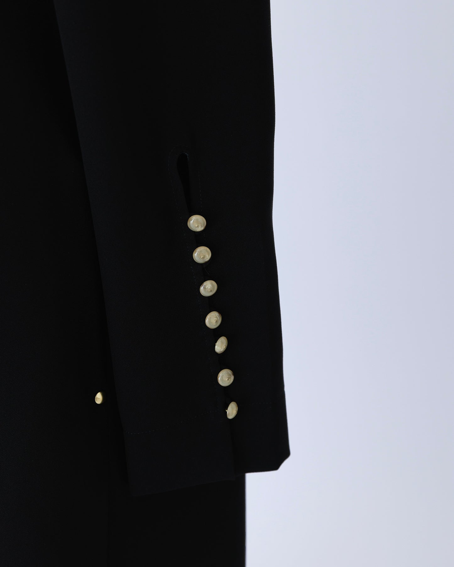 black cat powdery/one-piece black【F013-05003】