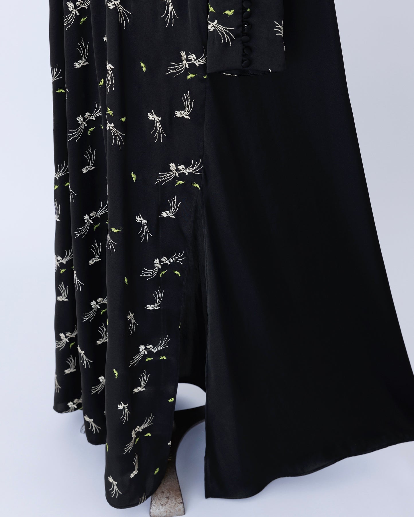 yeux de chat satin/one-piece black(× navy)【F013-05007】