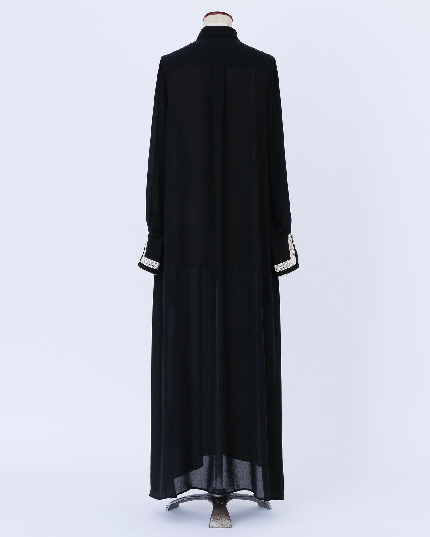 受注 ink berry georgette／one-piece black【F013-05001】