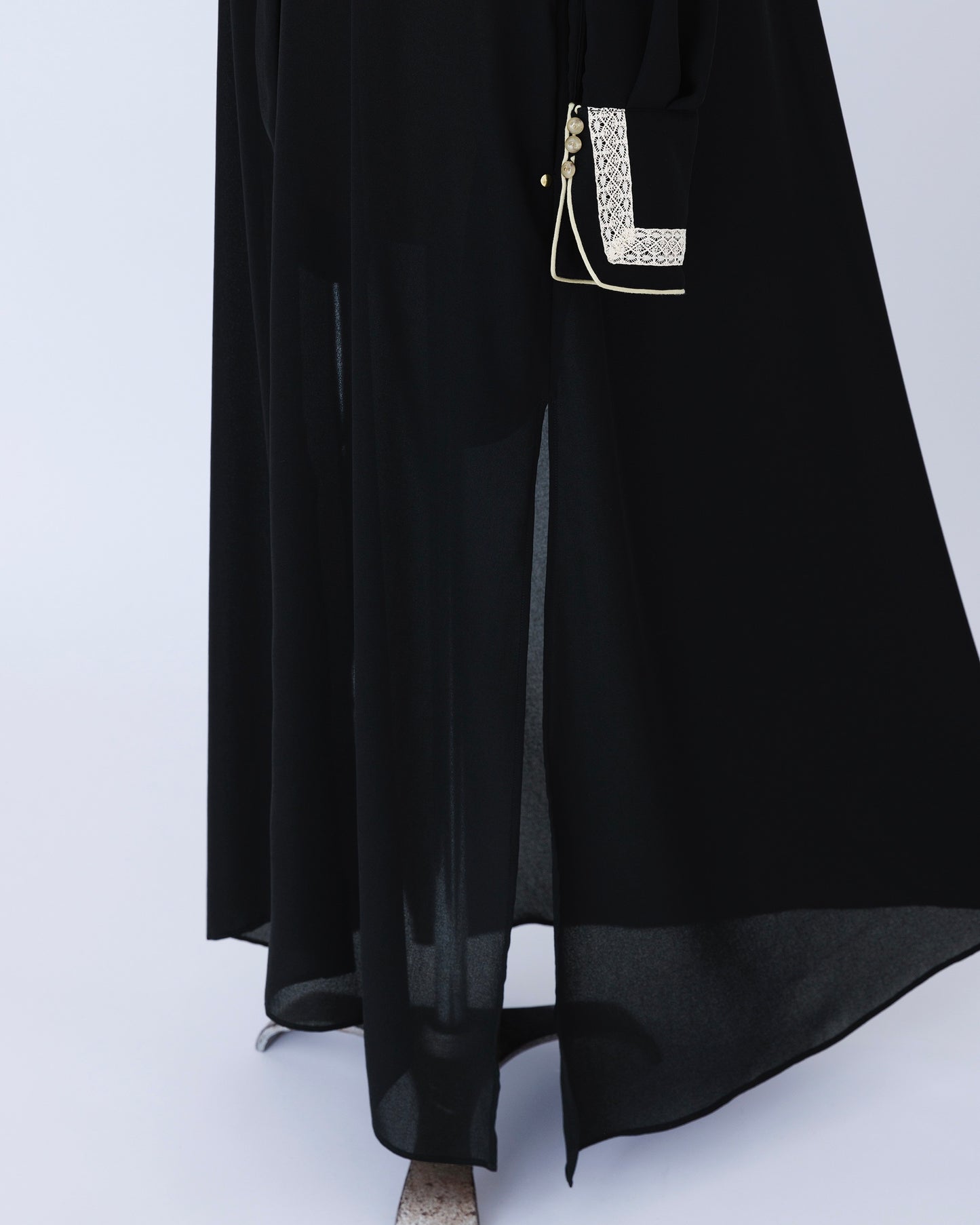 ink berry georgette/one-piece black【F013-05001】