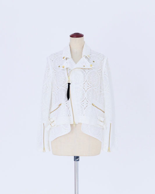 受注 lace／jacket white【F013-04015】