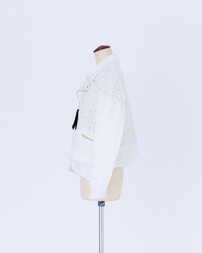 受注 lace／jacket white【F013-04015】