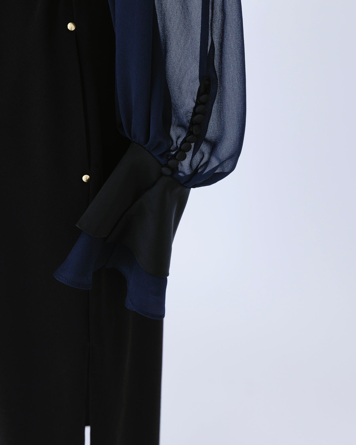 ink berry back satin/one-piece black【F013-05005】