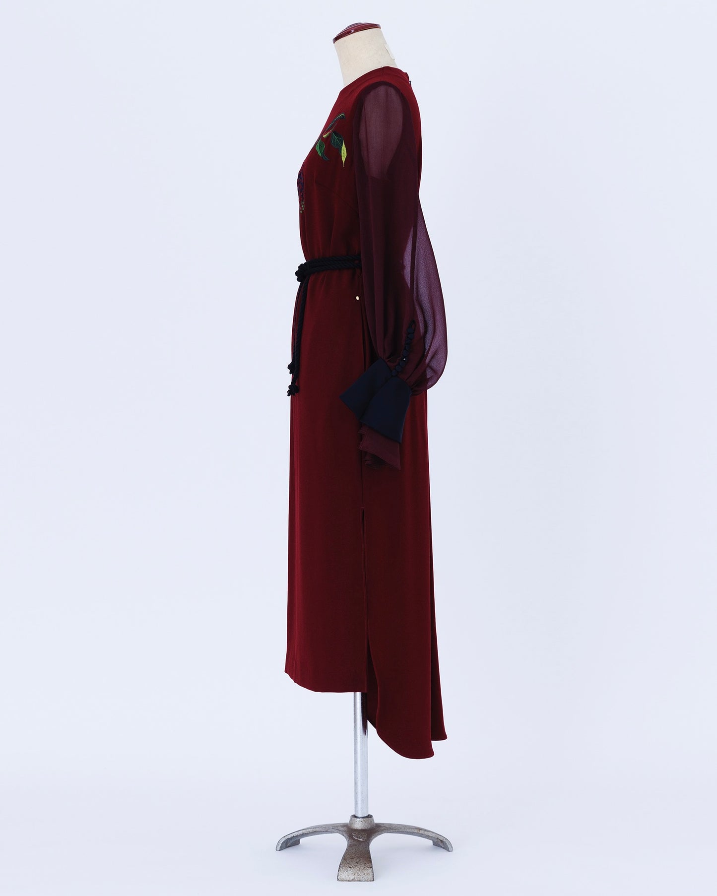 受注 ink berry back satin／one-piece wine【F013-05005】