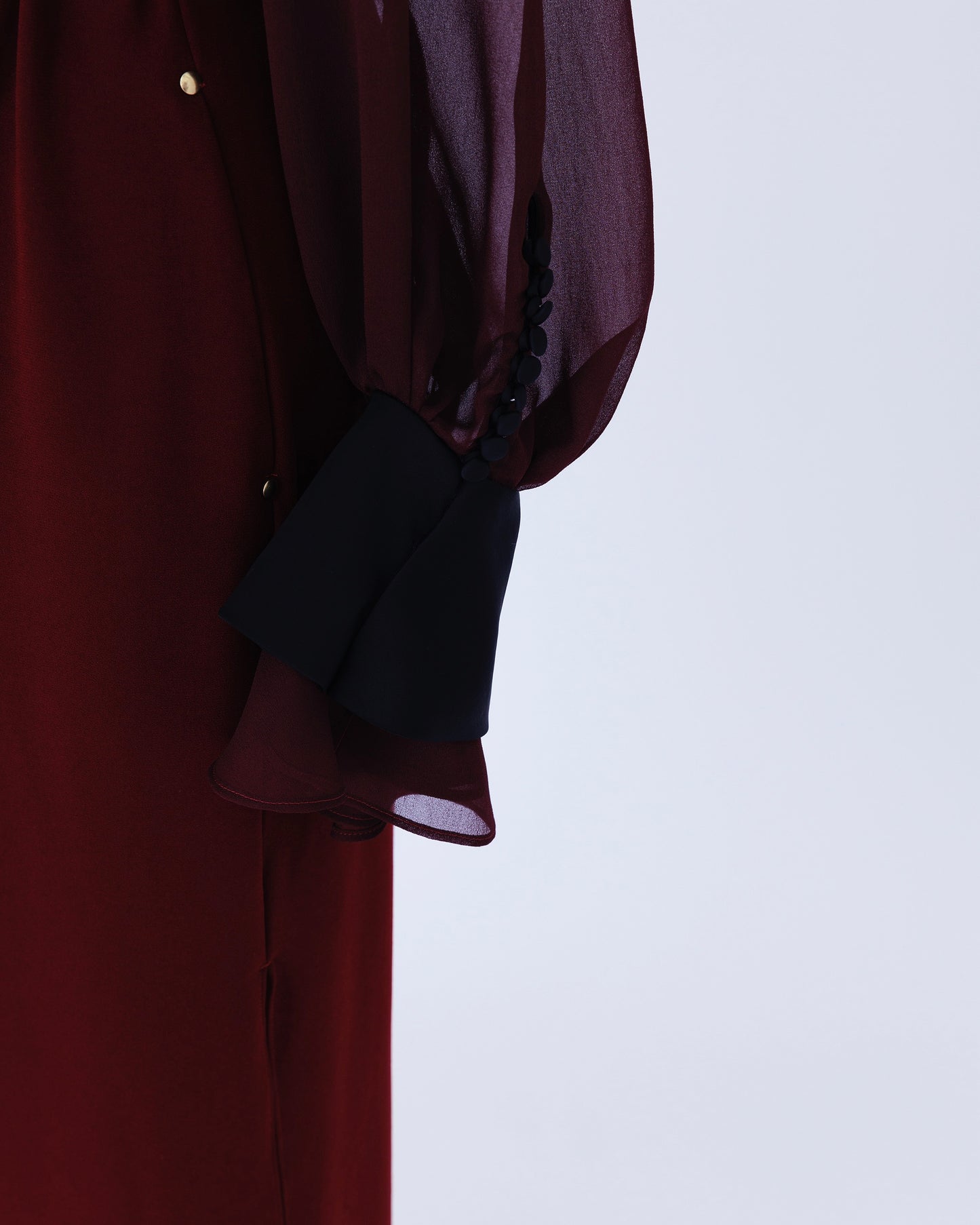 ink berry back satin/one-piece wine【F013-05005】