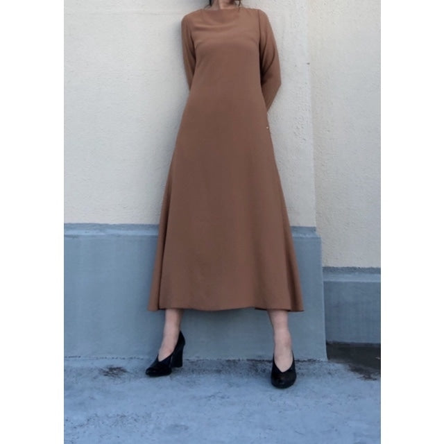 【F005-05006】バックサテンジョーゼット/ワンピース