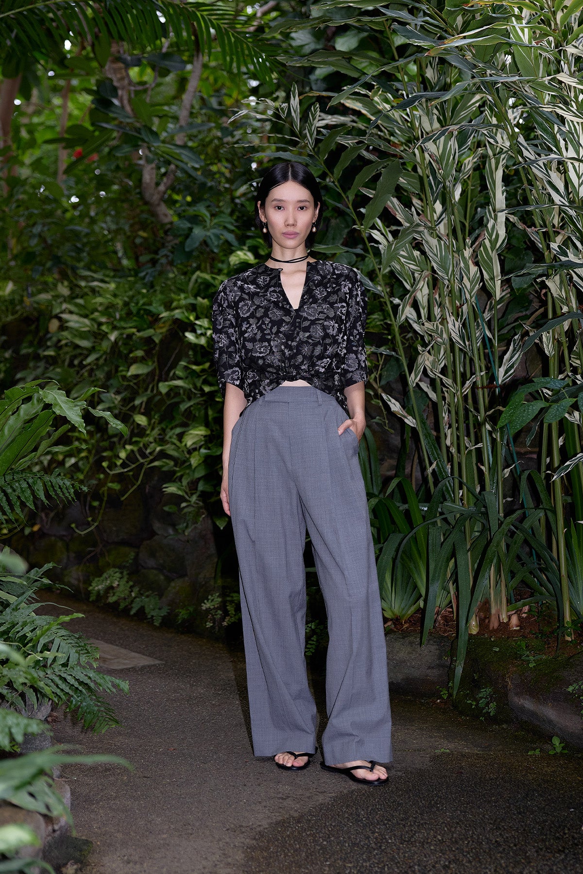 受注　Wild Bloom／blouse【F017-08014】