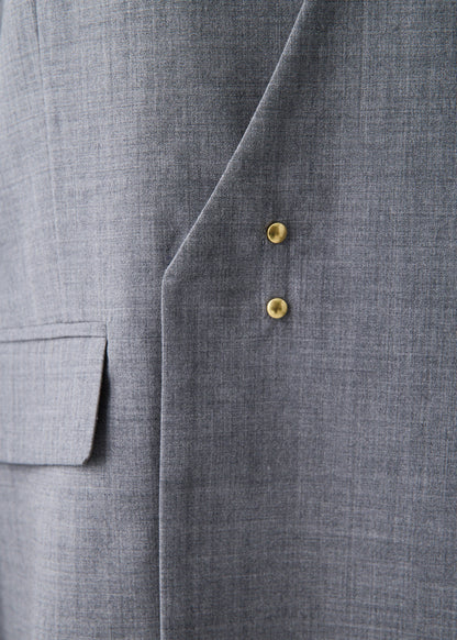 受注　2/80 Wool／jacket H-gray【F015-04005】