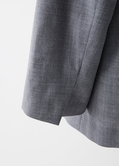 受注　2/80 Wool／jacket H-gray【F015-04005】